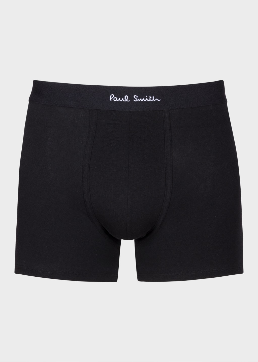 Front View - 'Signature Stripe' and Plain Long Boxer Briefs Seven Pack Paul Smith