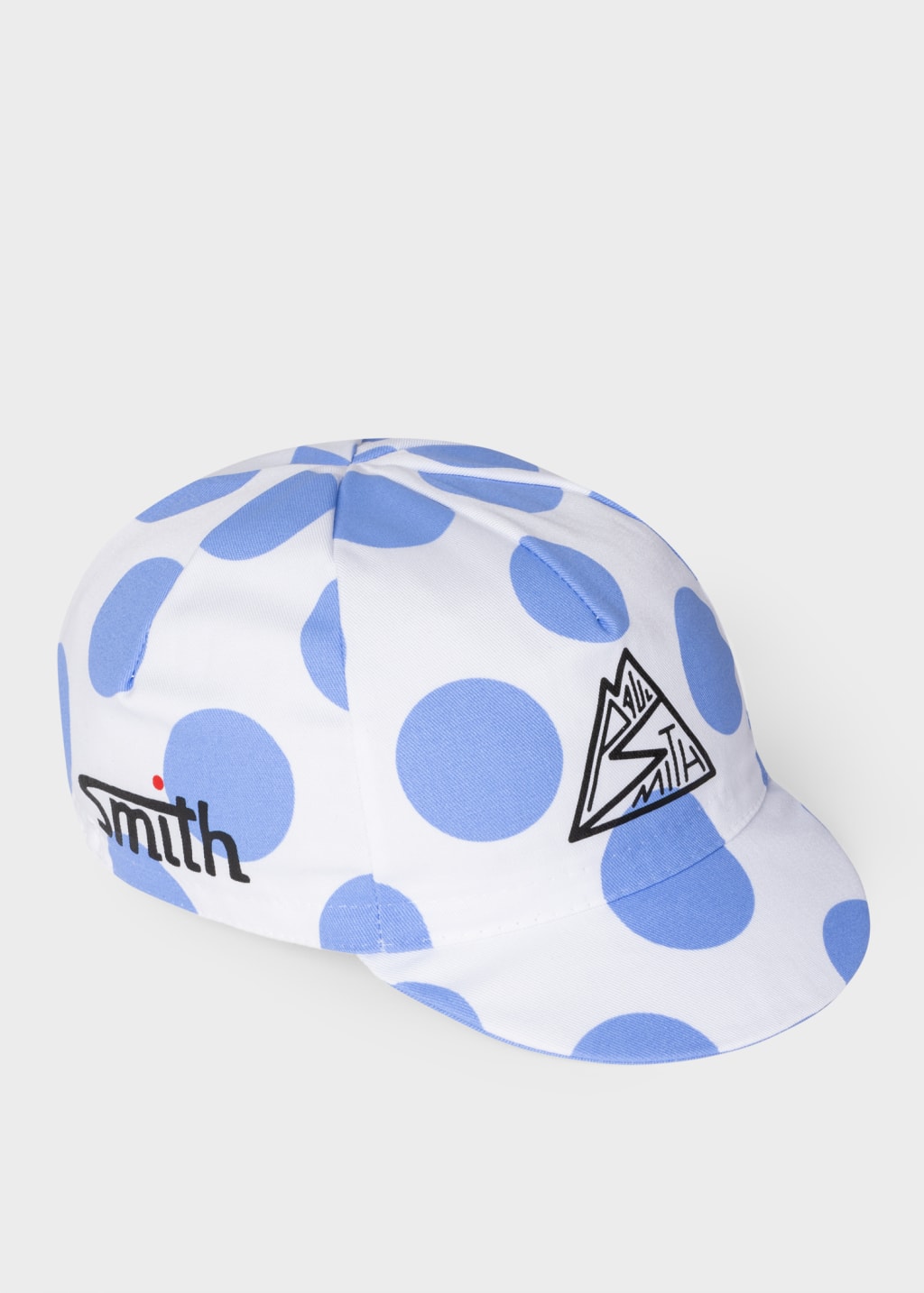 Front View - Blue Polka Dot Cycling Cap Paul Smith