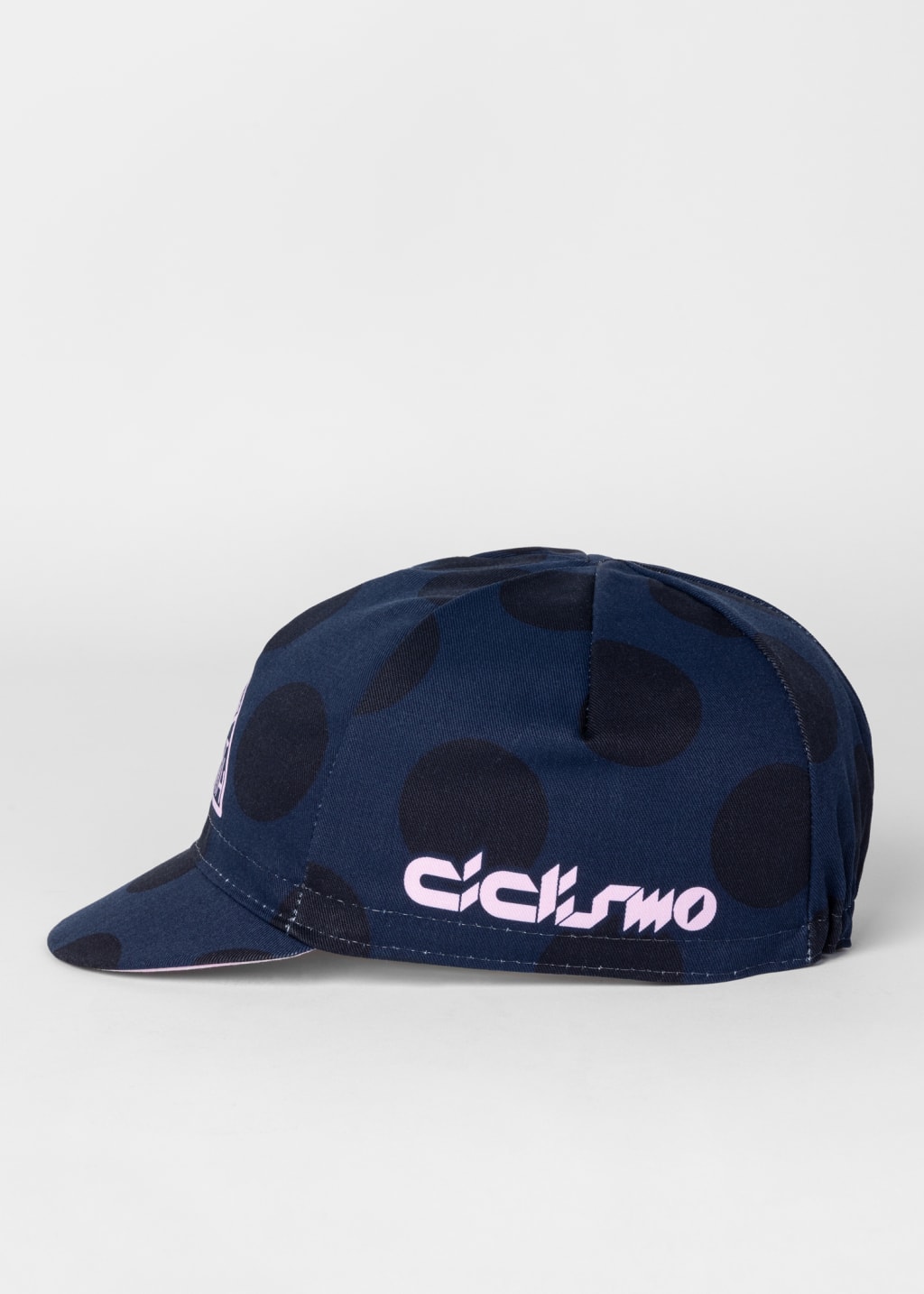 Navy Polka Dot Cycling Cap