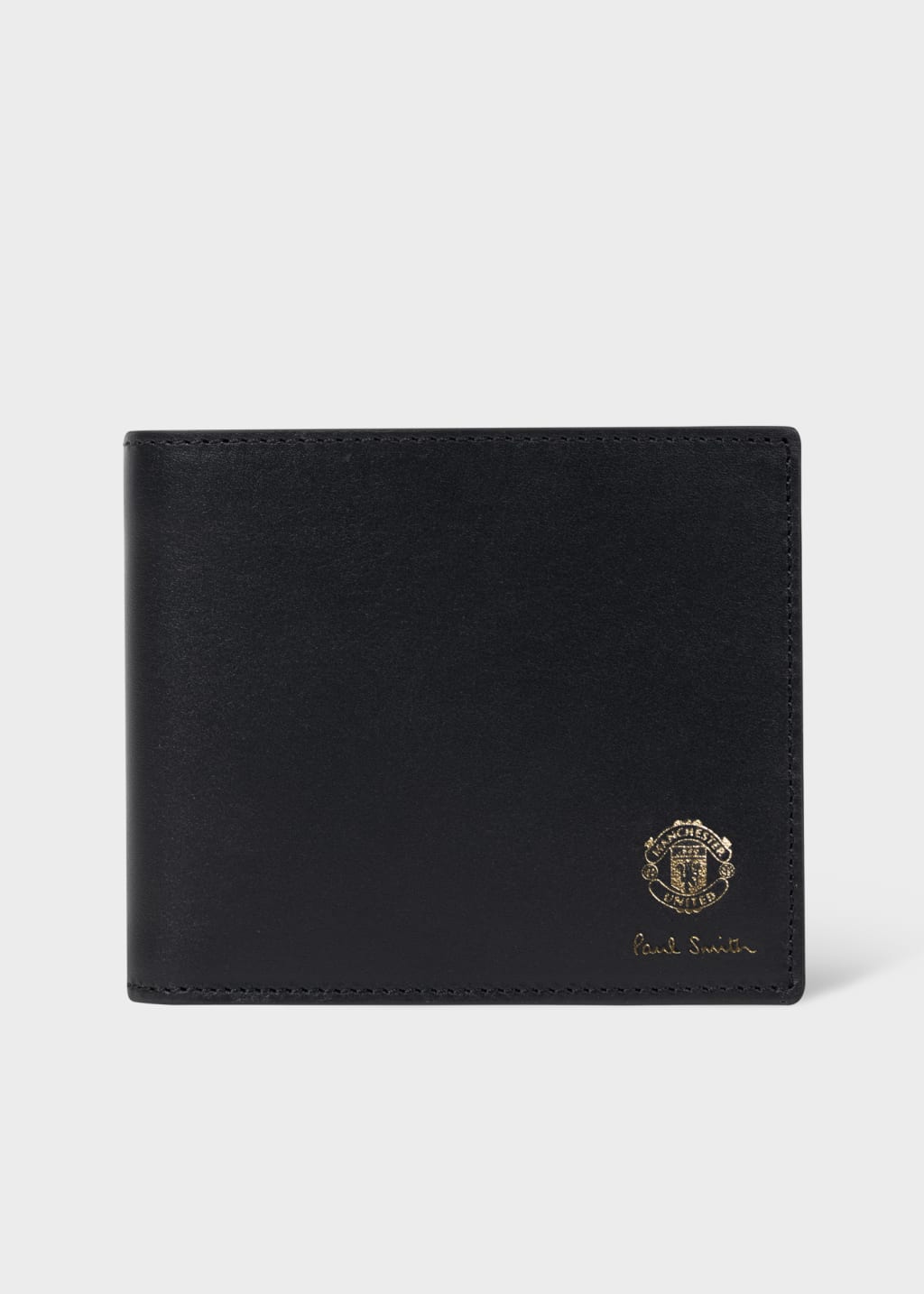 Product View - Paul Smith & Manchester United - Black 'Stadium' Billfold Wallet