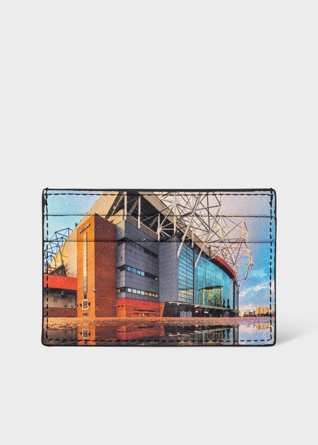 Front View - Paul Smith & Manchester United - 'Stadium' Print Card Holder Paul Smith