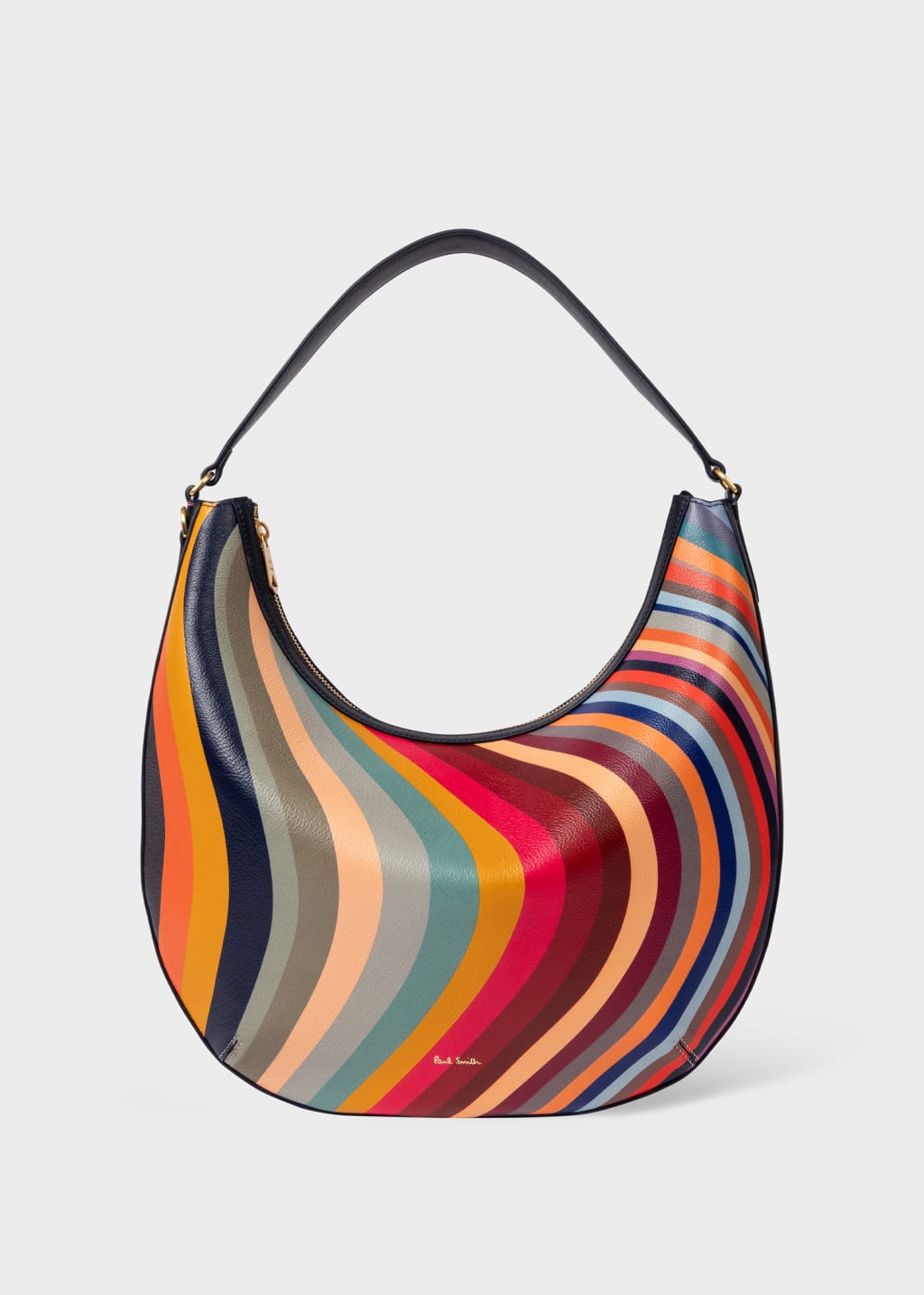 Product View - Women's 'Swirl' Leather Medium Round Hobo Bag by Paul Smith