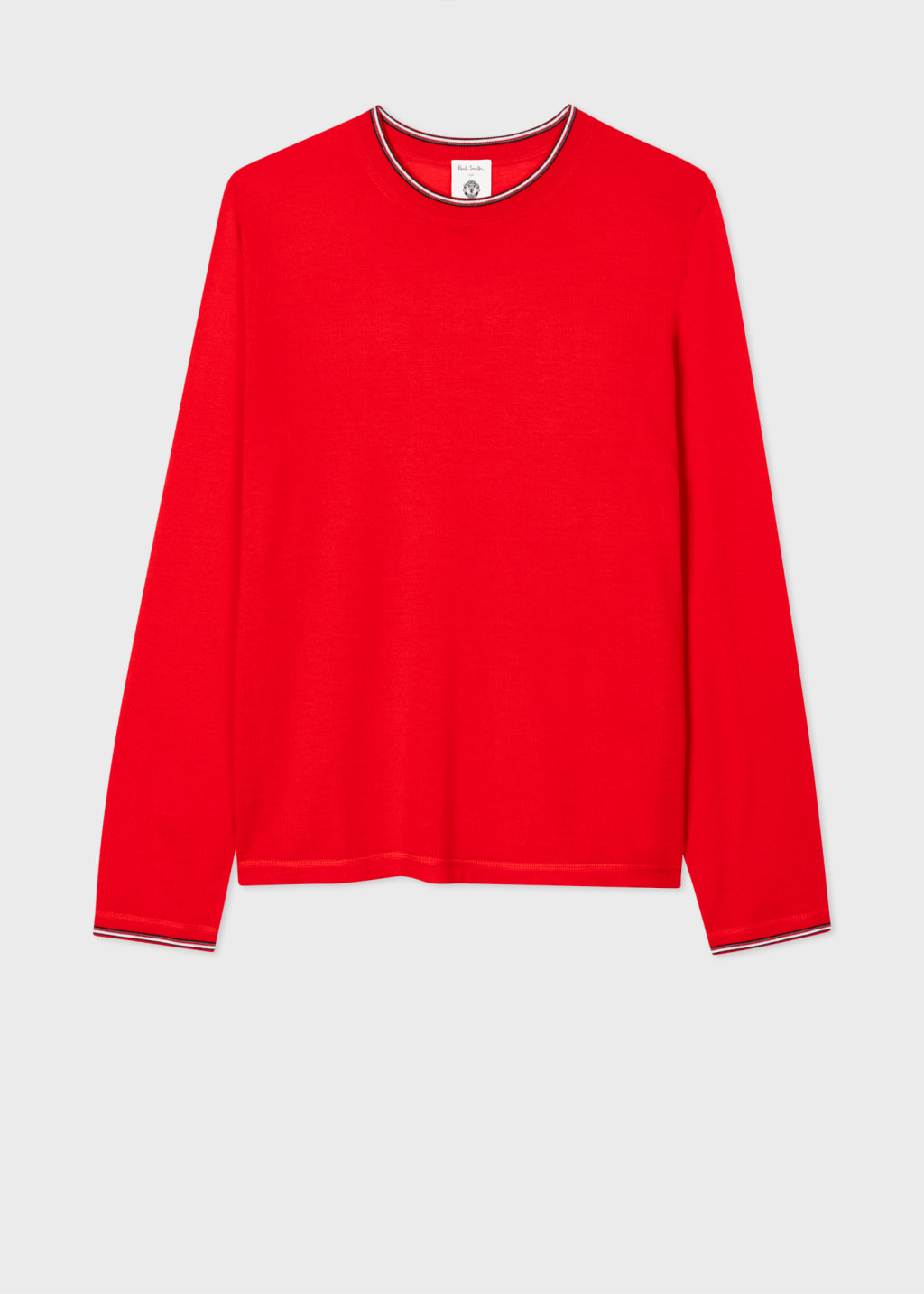 Front View - Paul Smith & Manchester United - Red Merino Sweater Paul Smith