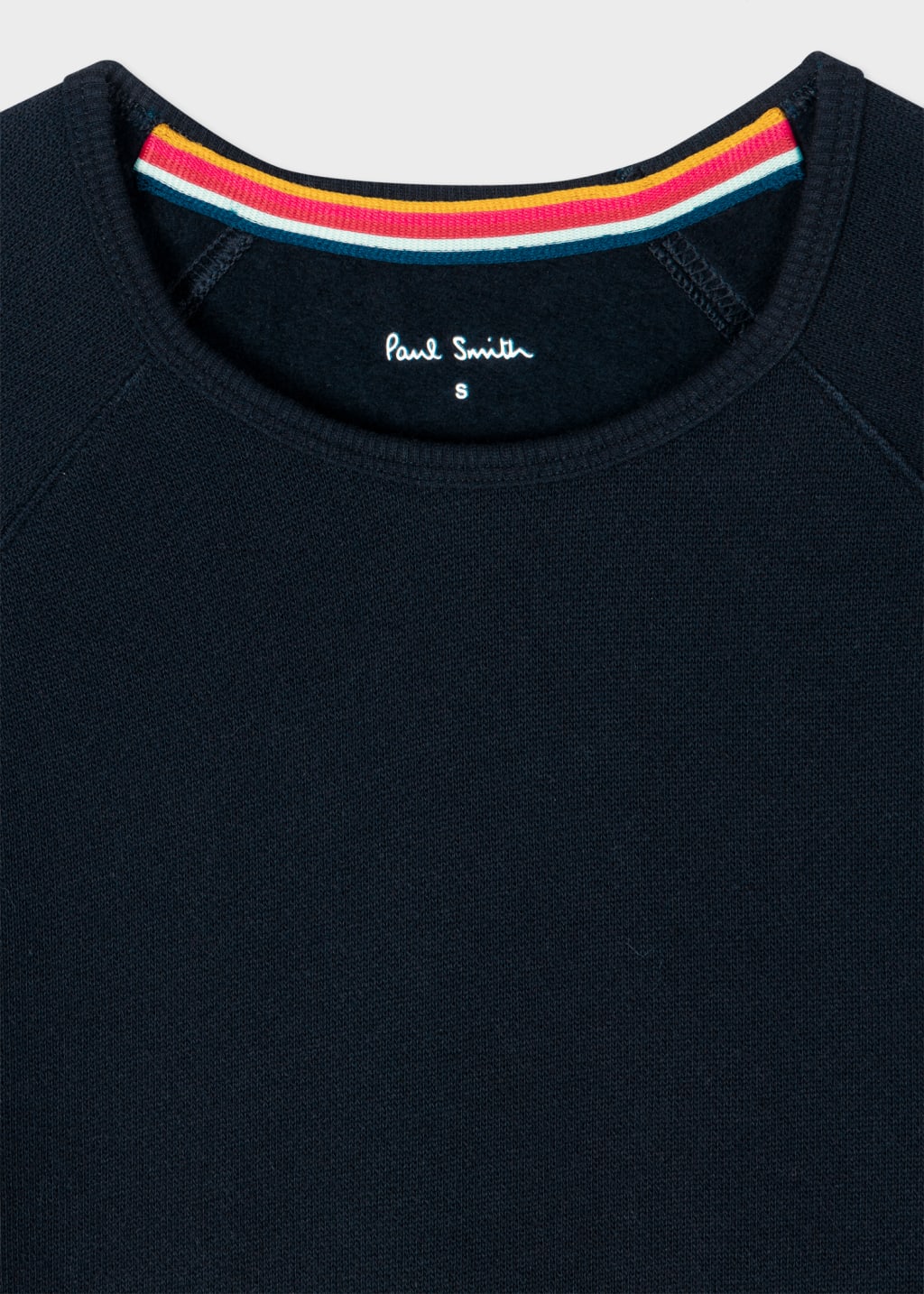 Detail View - Women's Navy Lounge Sweatshirt With 'Swirl Stripe' Cuffs Paul Smith