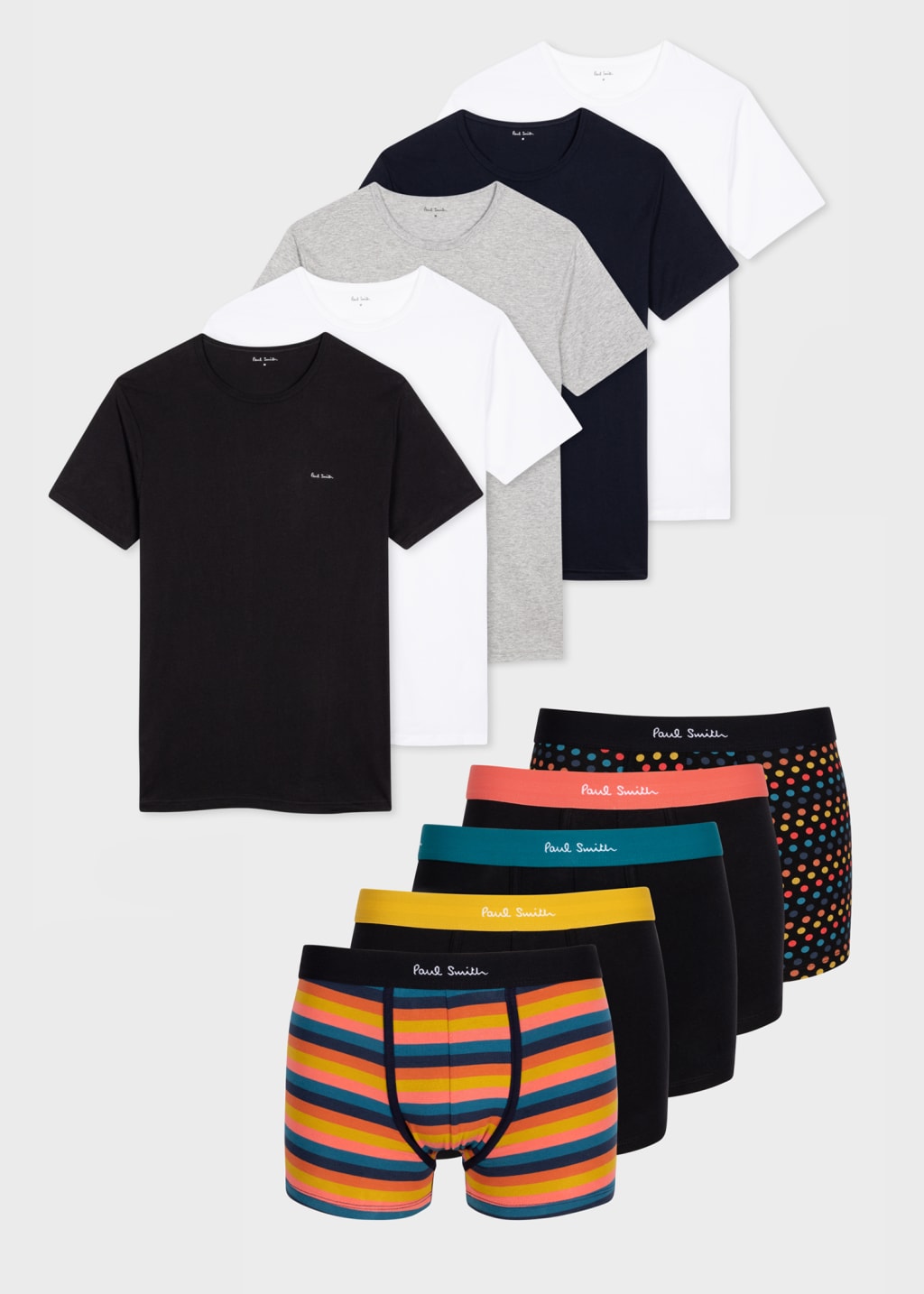 Men's Organic Cotton Five Pack Complete Underwear Gift Set