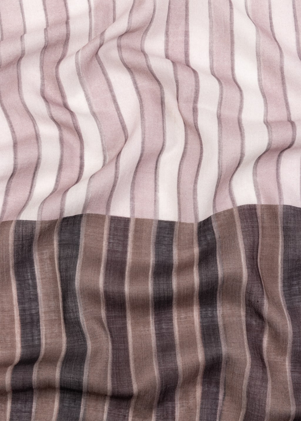 Pink Striped Shirt With Scarf