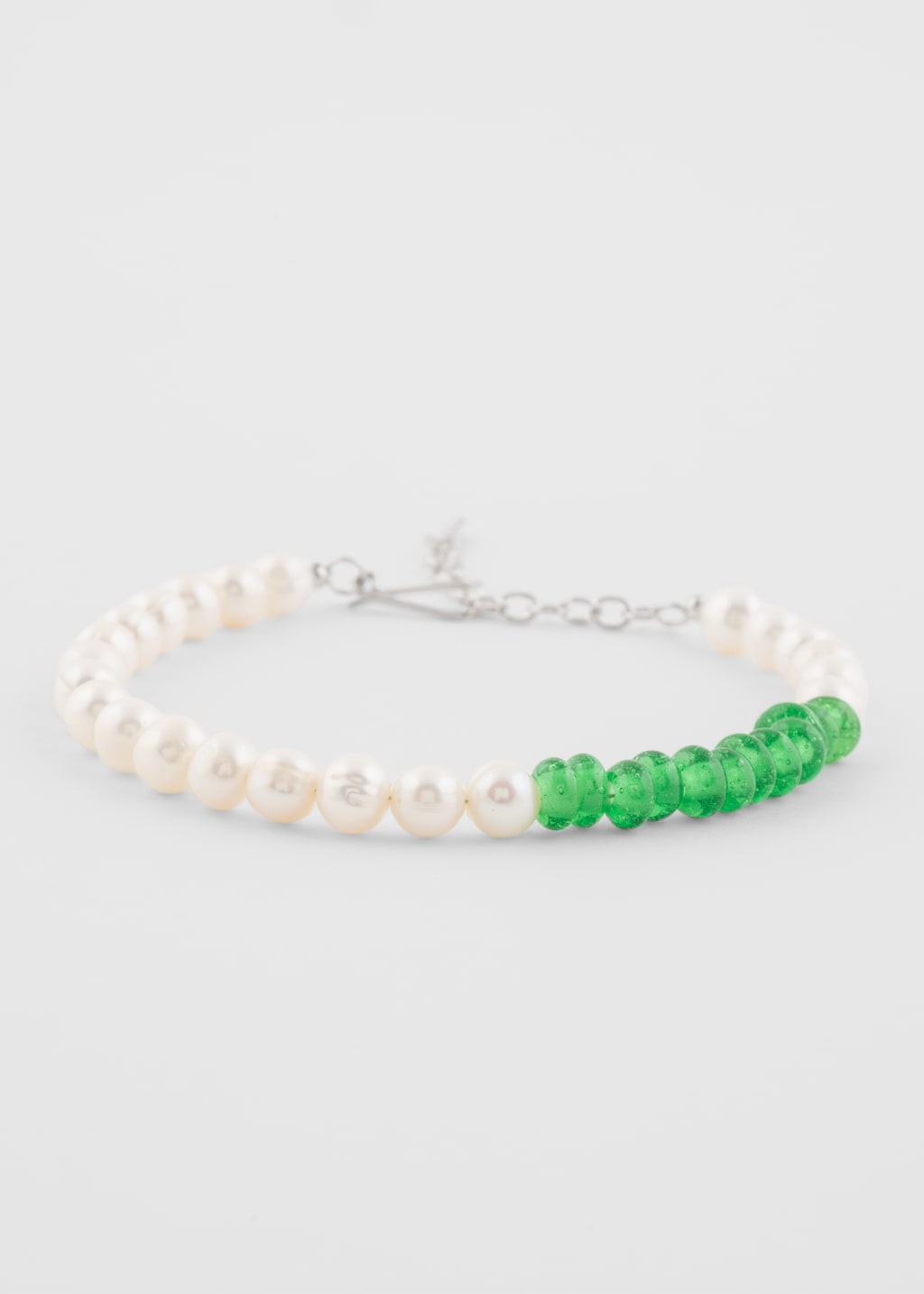 Green Howlite & Glass Sun Charm Adjustable Beaded Bracelet main image 1