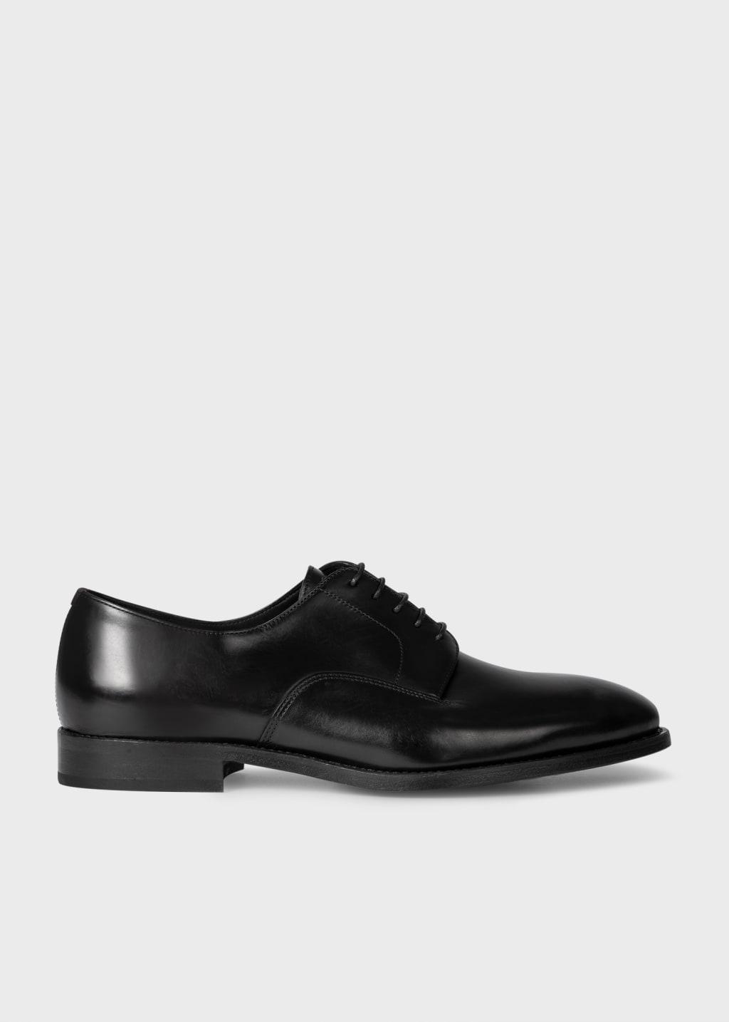 Front View - Black Leather 'Fes' Shoes Paul Smith