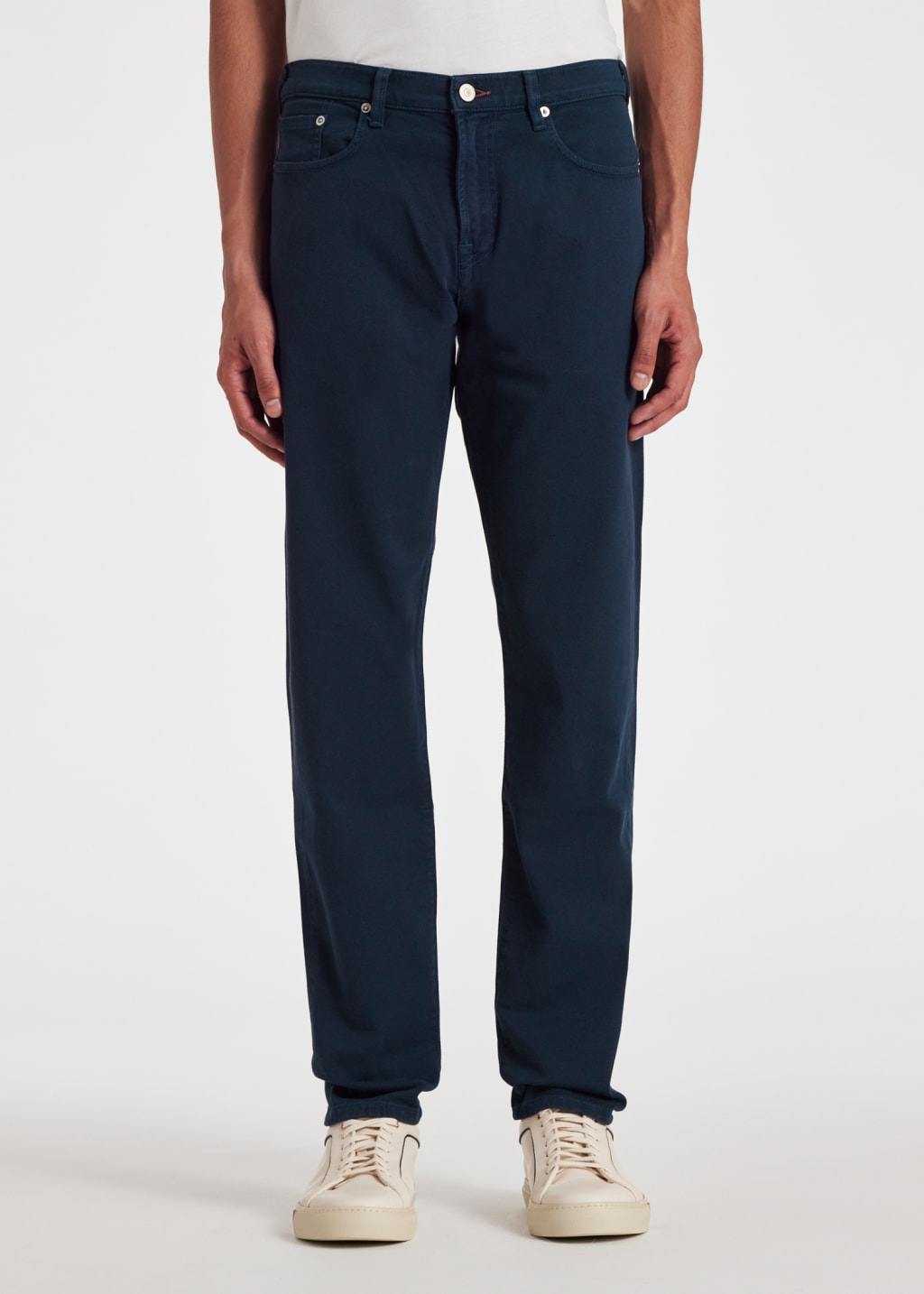 TaperedFit Garment Dyed Navy Jeans