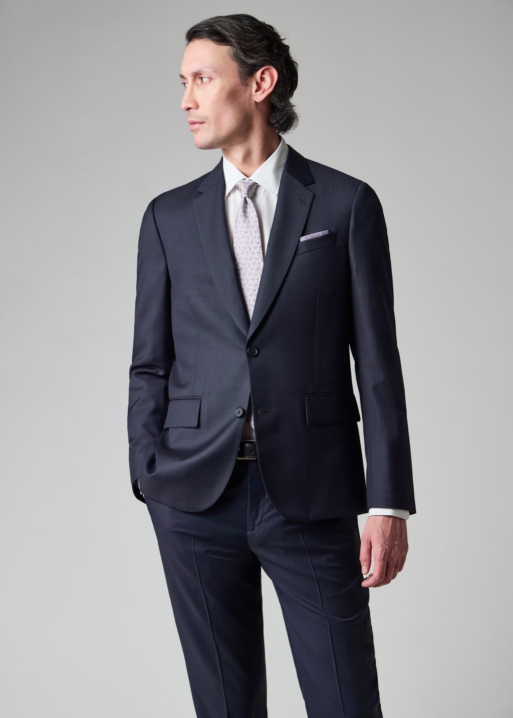 Vitali Sky Sharkskin Modern Fit Vested Suit M1837 main image 1
