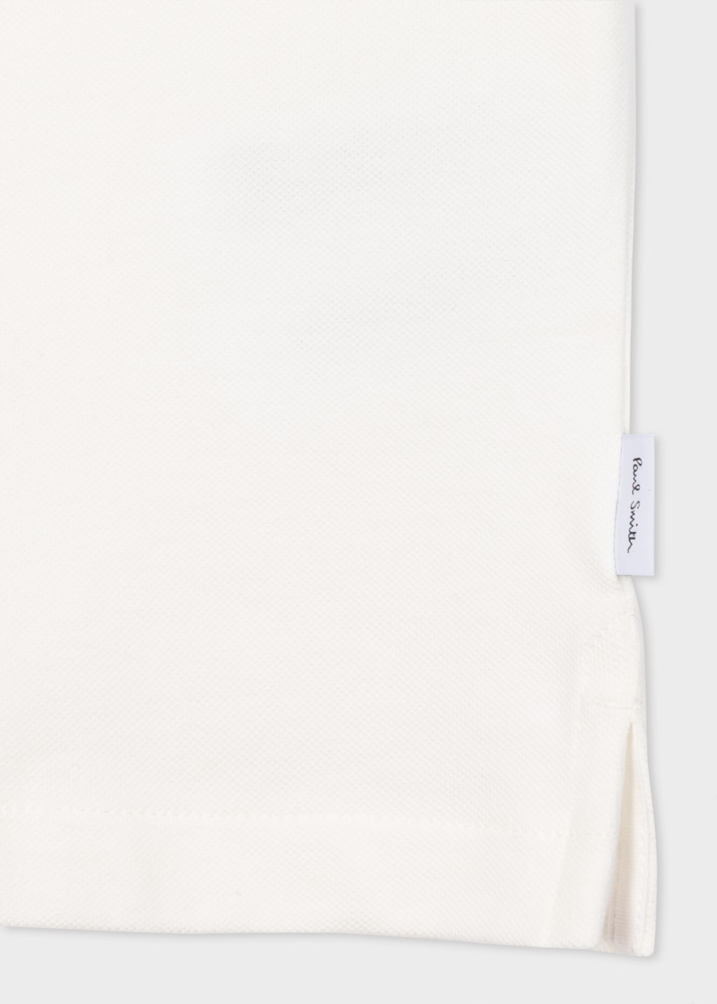 Men's Ecru Zip Neck StretchCotton Polo Shirt