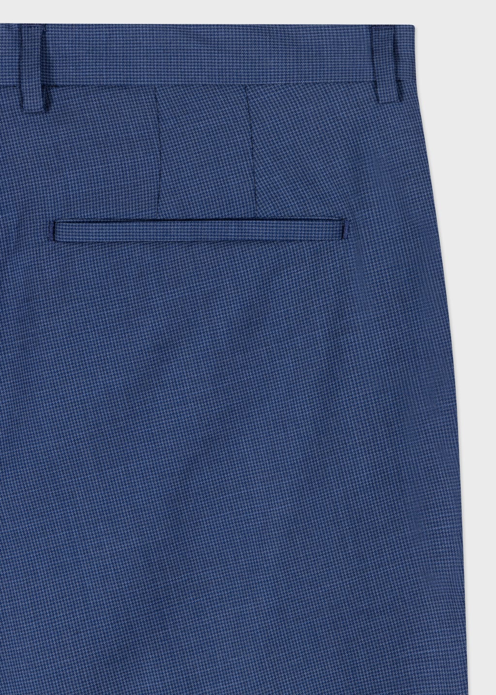 Detail View - The Kensington - Slim-Fit Mid Blue Micro Check Wool Suit Paul Smith
