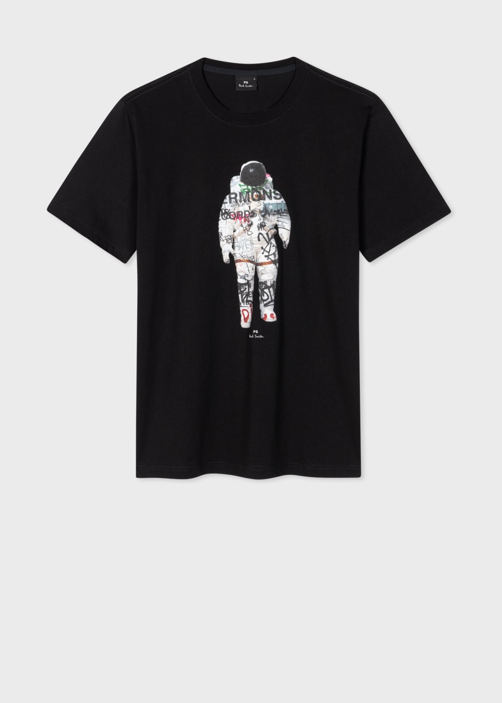 Front View - Organic Cotton 'Astronaut' T-Shirt Paul Smith