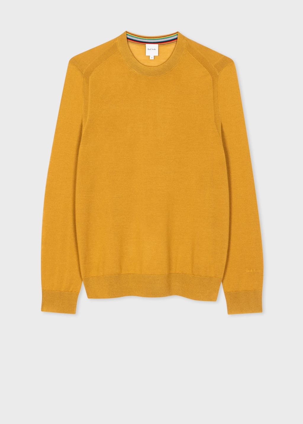 Front View - Mustard Merino Wool Sweater Paul Smith