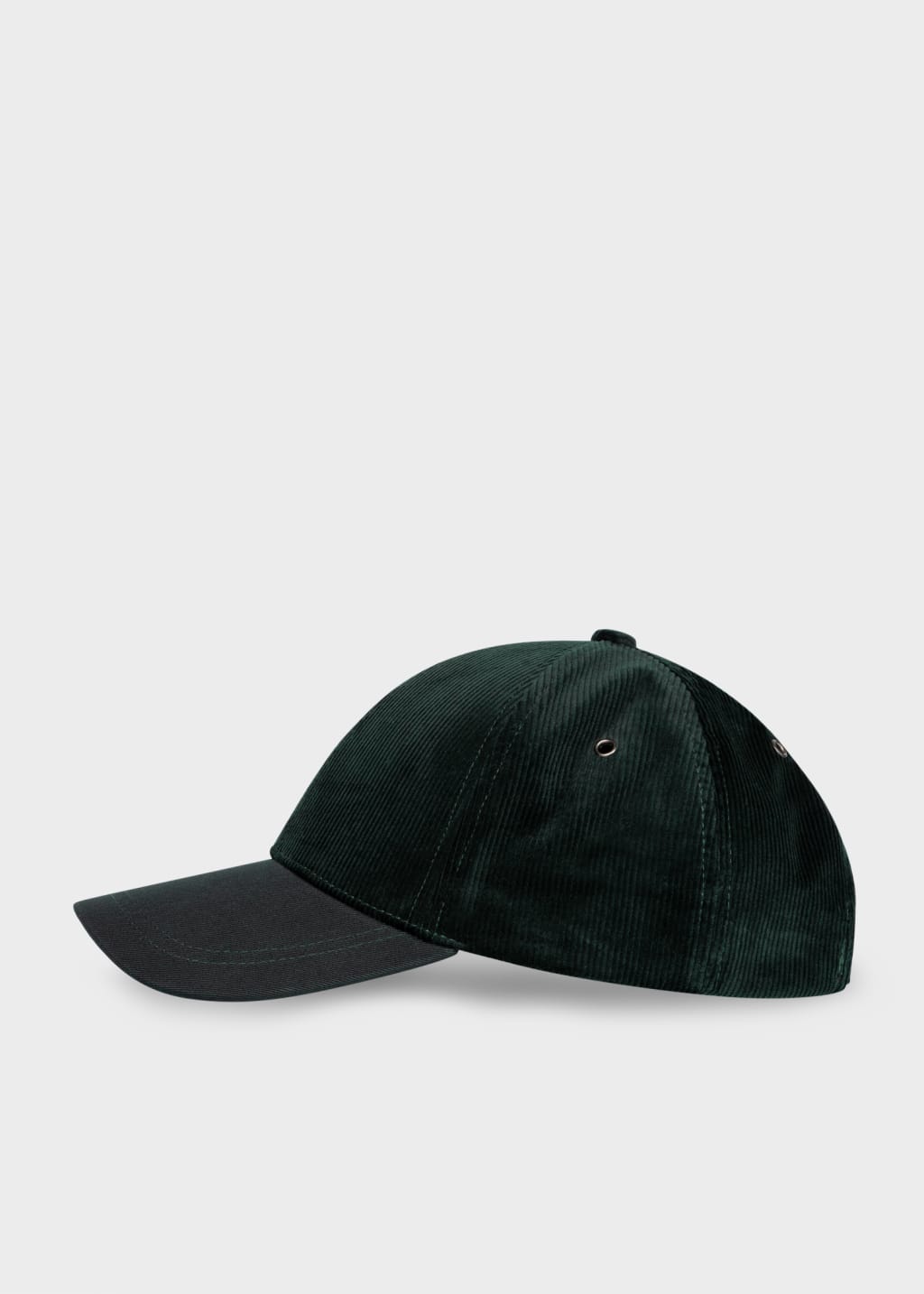 Front View - Dark Green Corduroy Cap Paul Smith