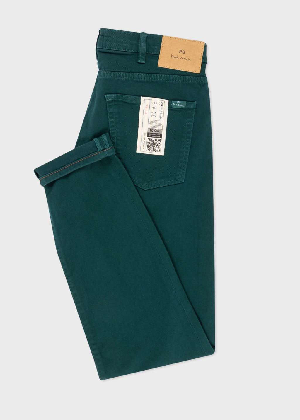 Men's TaperedFit Petrol Green GarmentDyed Jeans