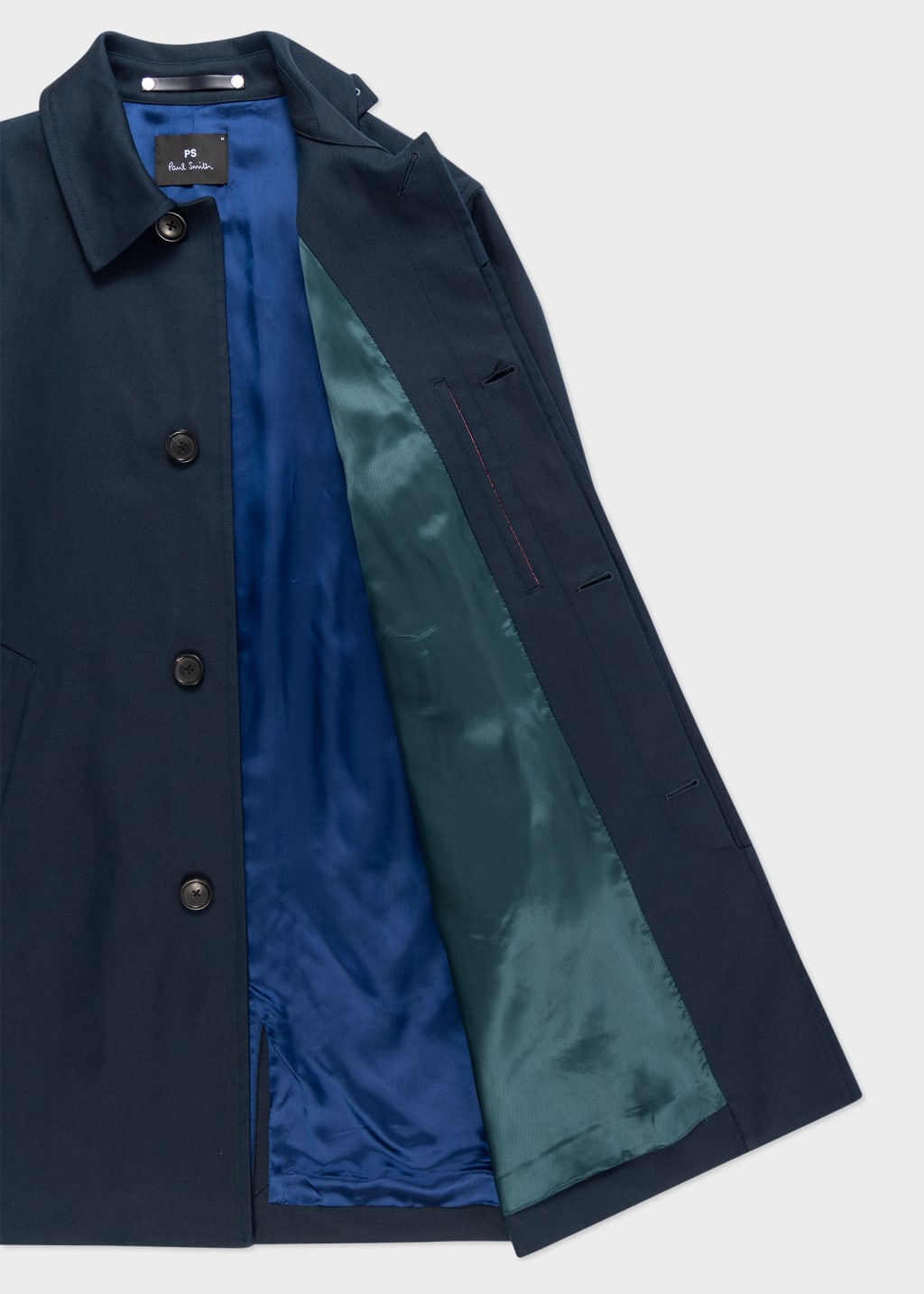 Men's Navy CottonBlend Mac