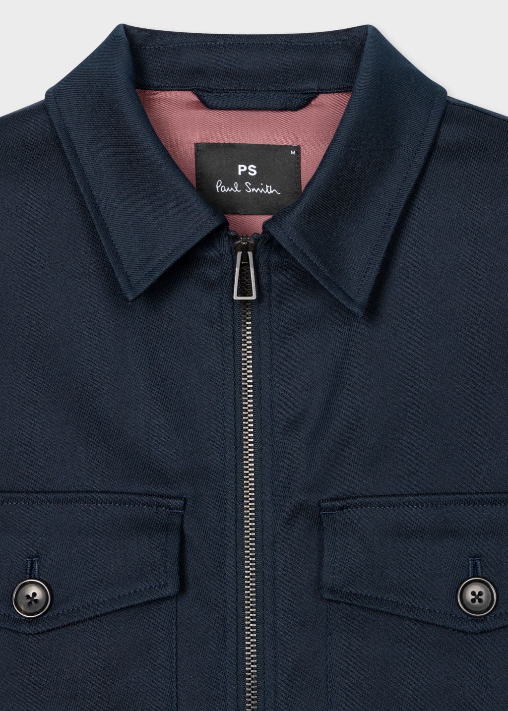 Men's Navy CottonBlend Blouson Jacket