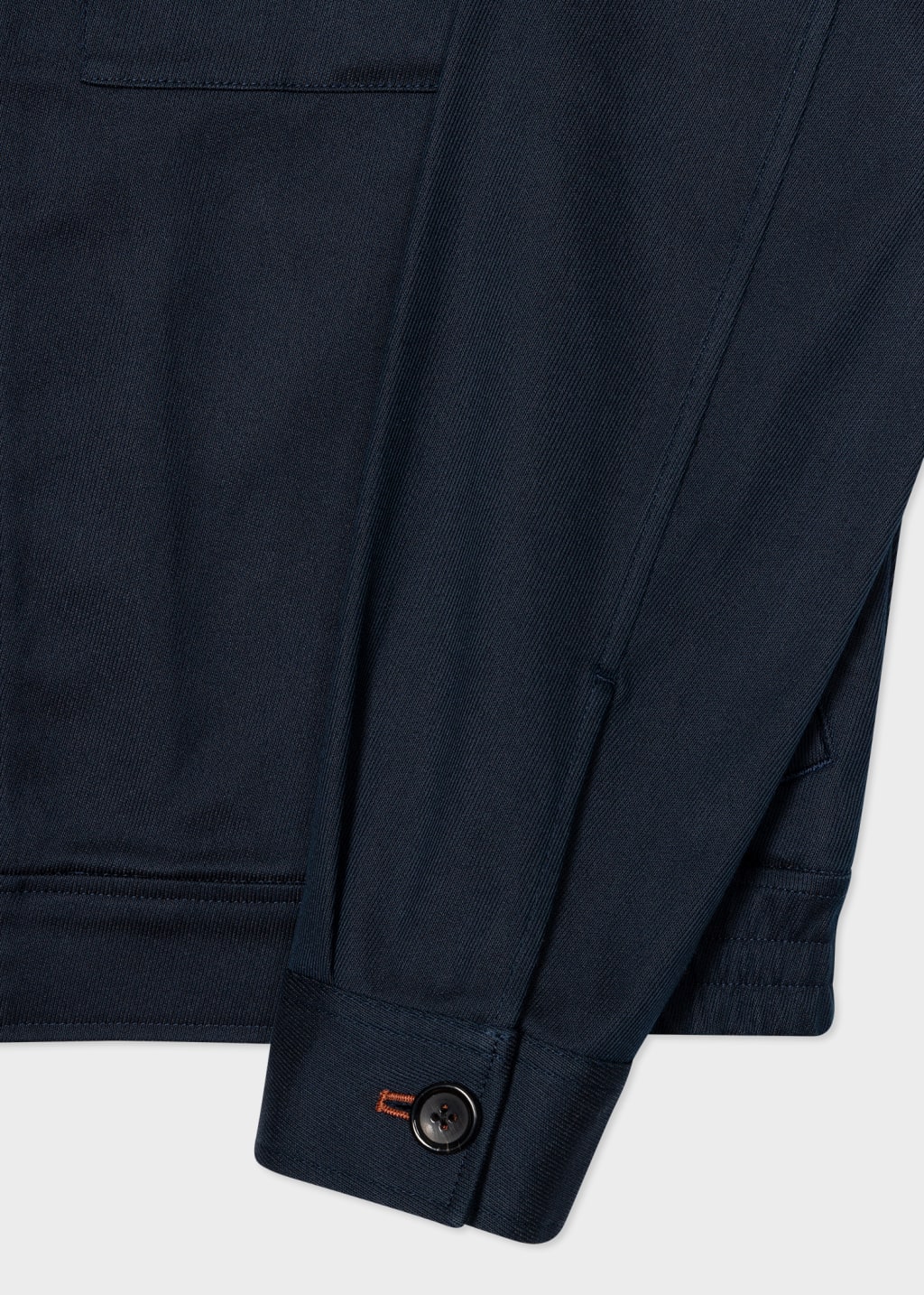 Men's Navy CottonBlend Blouson Jacket