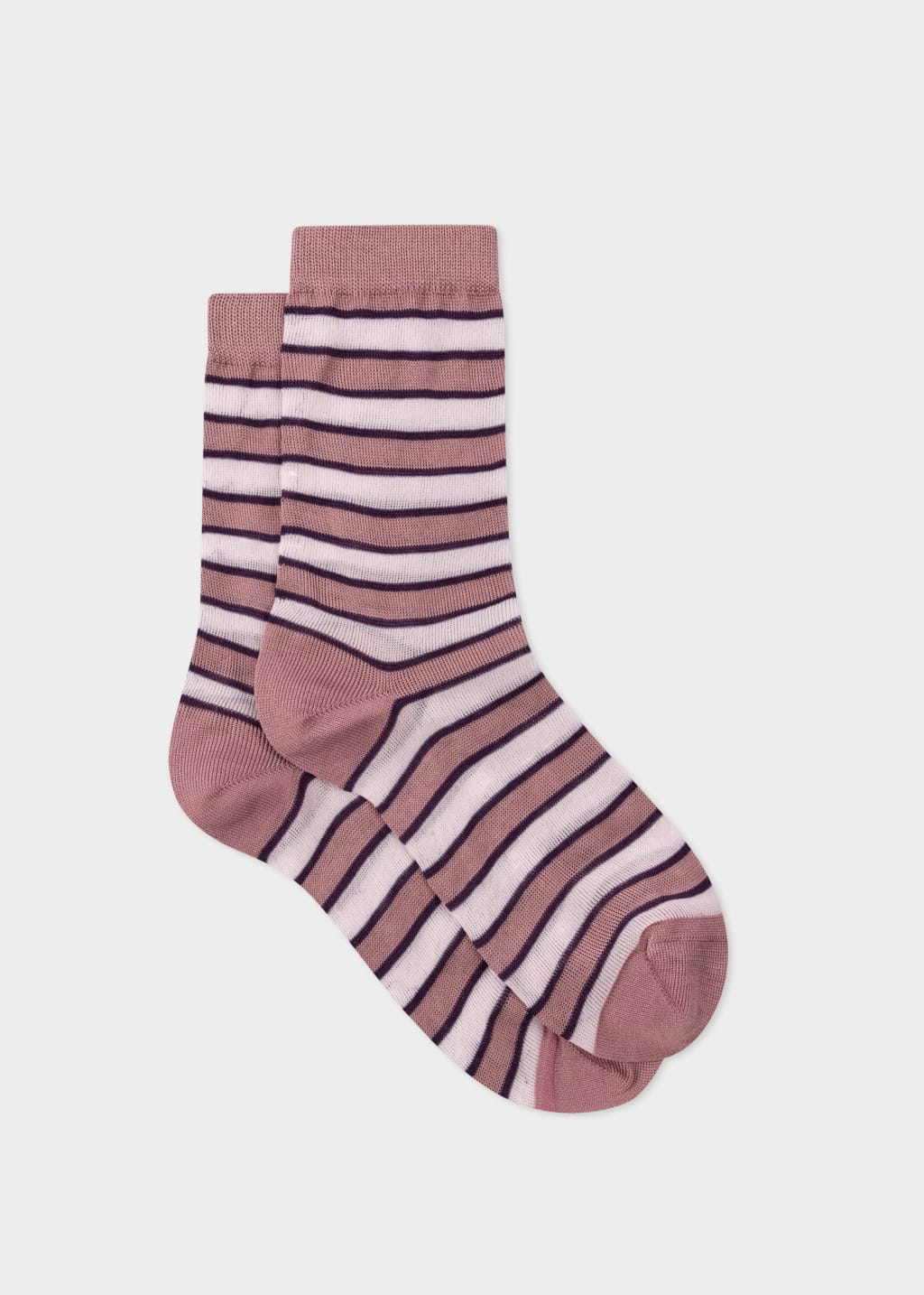 Product View - Women's Mauve Stripe Socks by Paul Smith