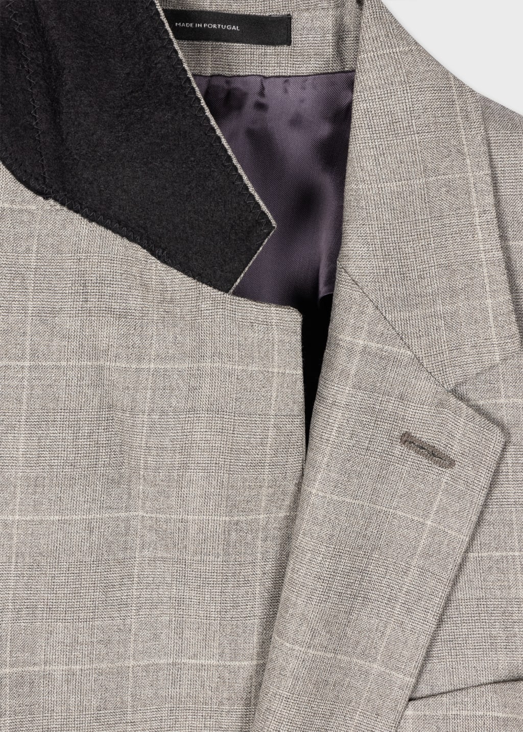 Product View - Tailored-Fit Grey Multi-Check Wool Buggy-Lined Suit by Paul Smith