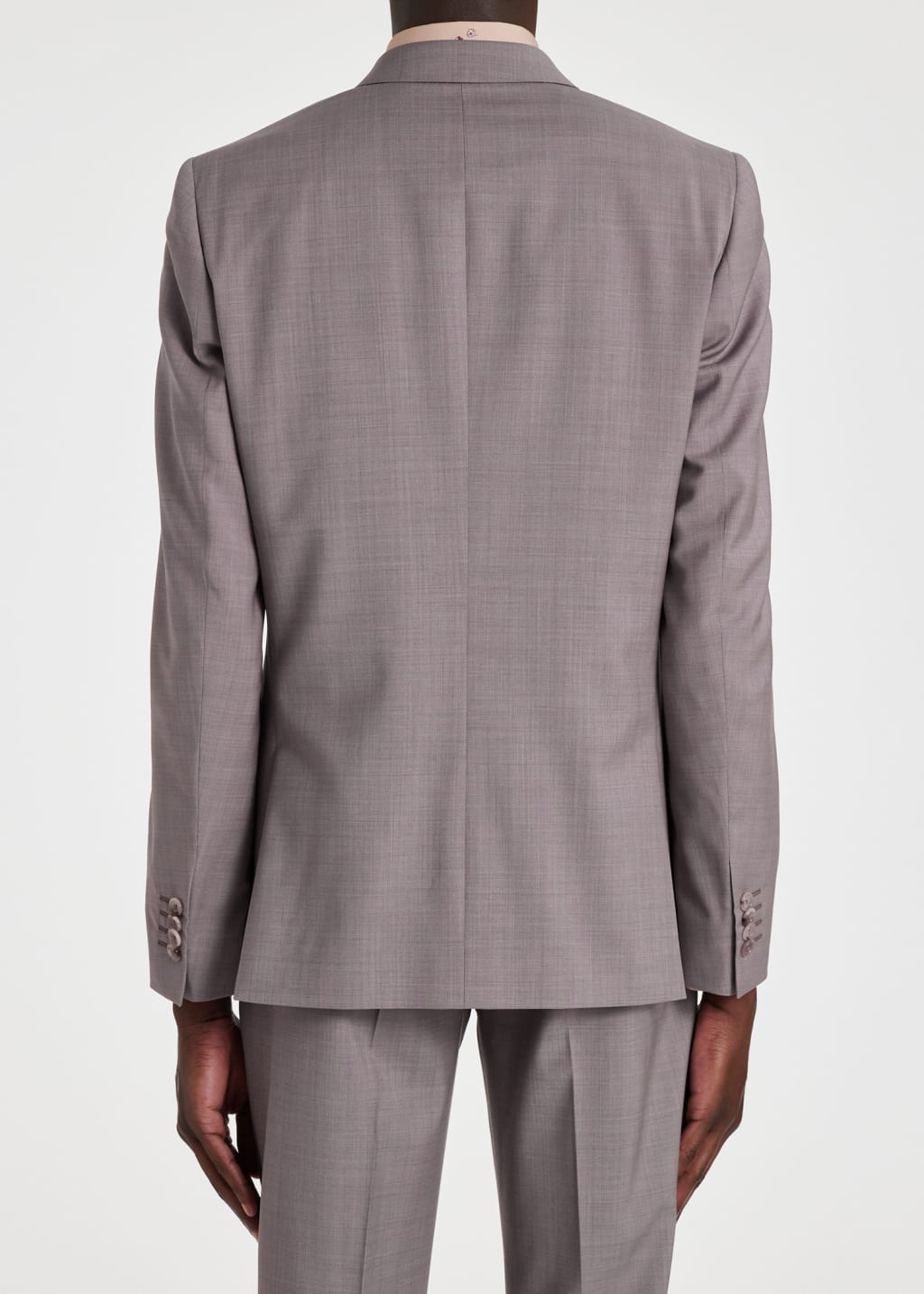 Model View - The Soho - Tailored-Fit Lavender Wool Suit Paul Smith