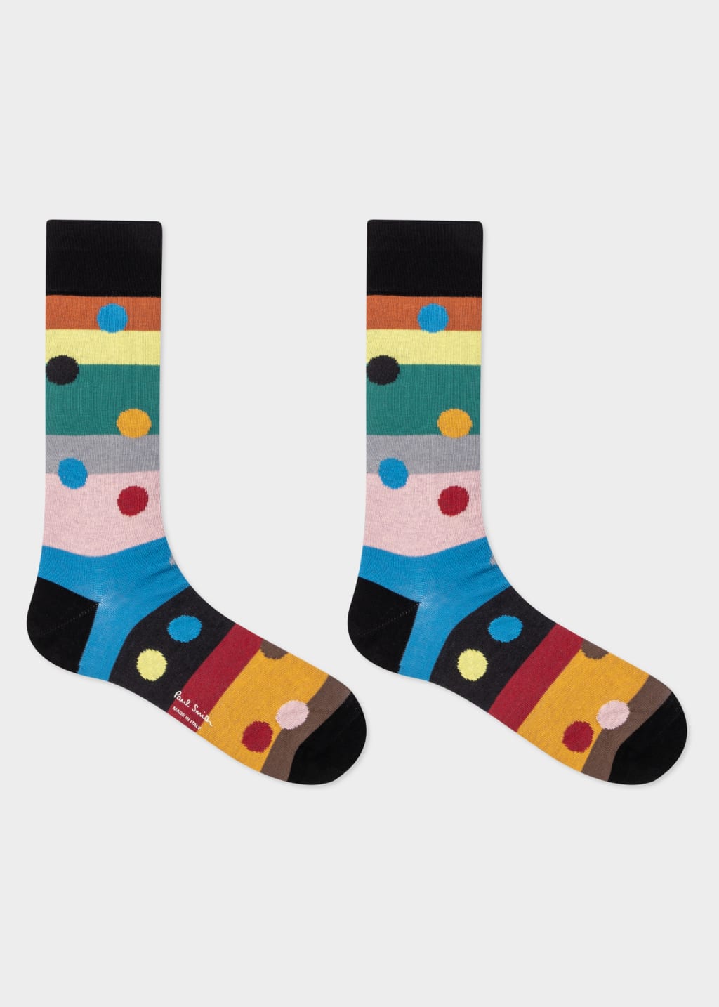 Pair View - Stripe And Spot Socks Three Pack Paul Smith