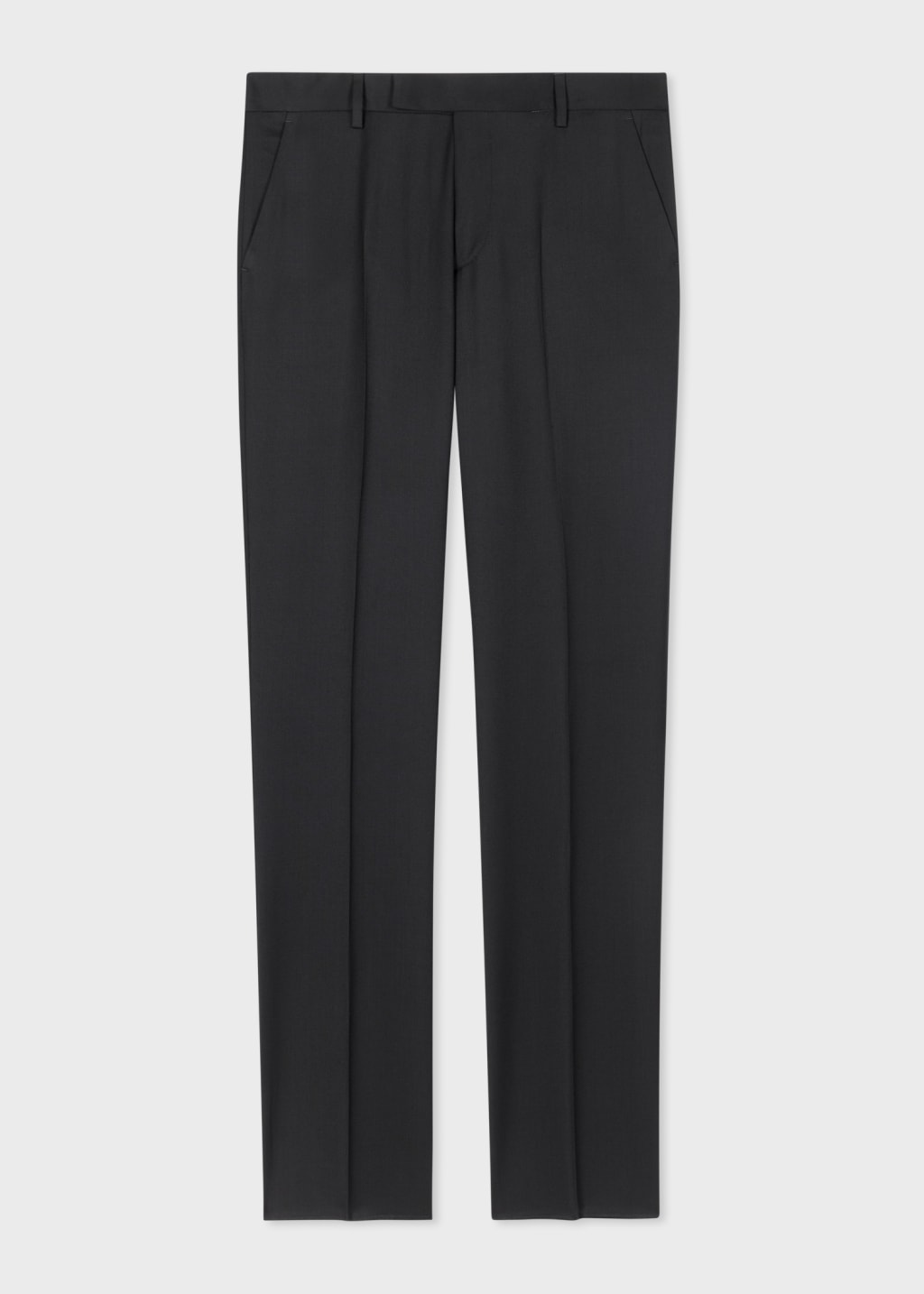 Product View - Tailored-Fit Black Wool Twill Two-Button Suit by Paul Smith
