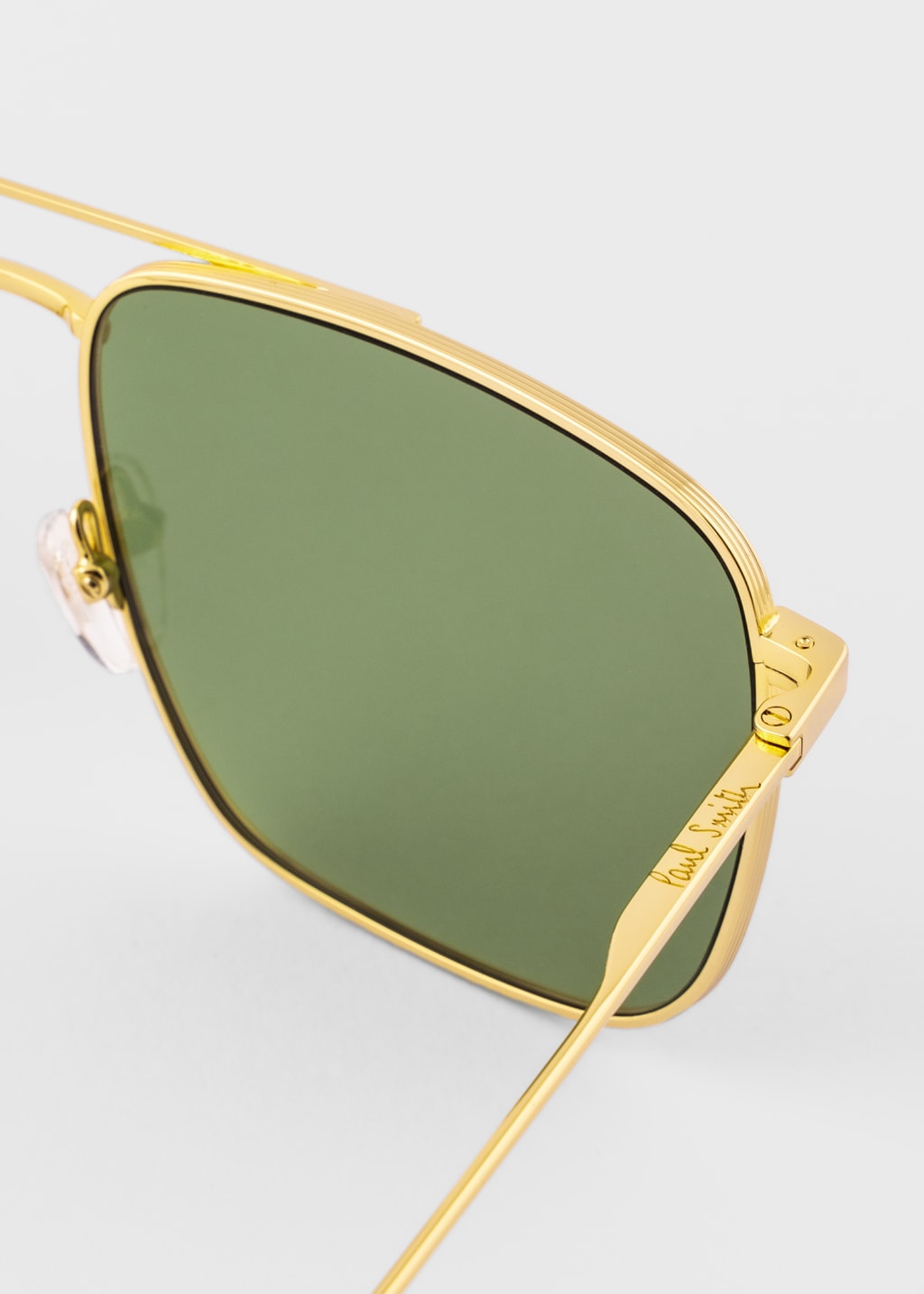 Hally&Son Gold Metal Sunglasses