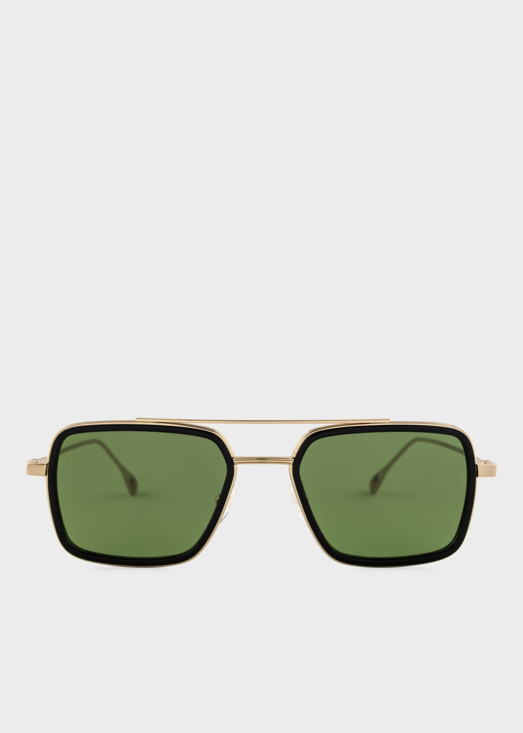 Product view - Gold and Green 'Hugon' Sunglasses by Paul Smith