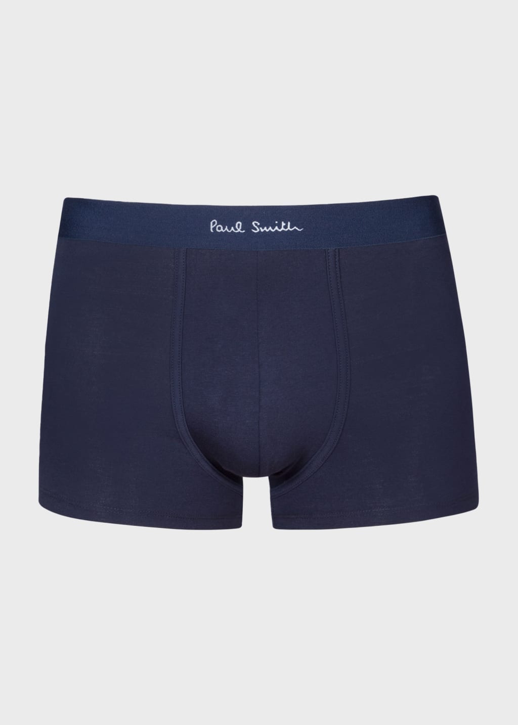 Front View - Organic-Cotton Blue 'Signature Stripe' Mix Boxer Briefs Three Pack Paul Smith