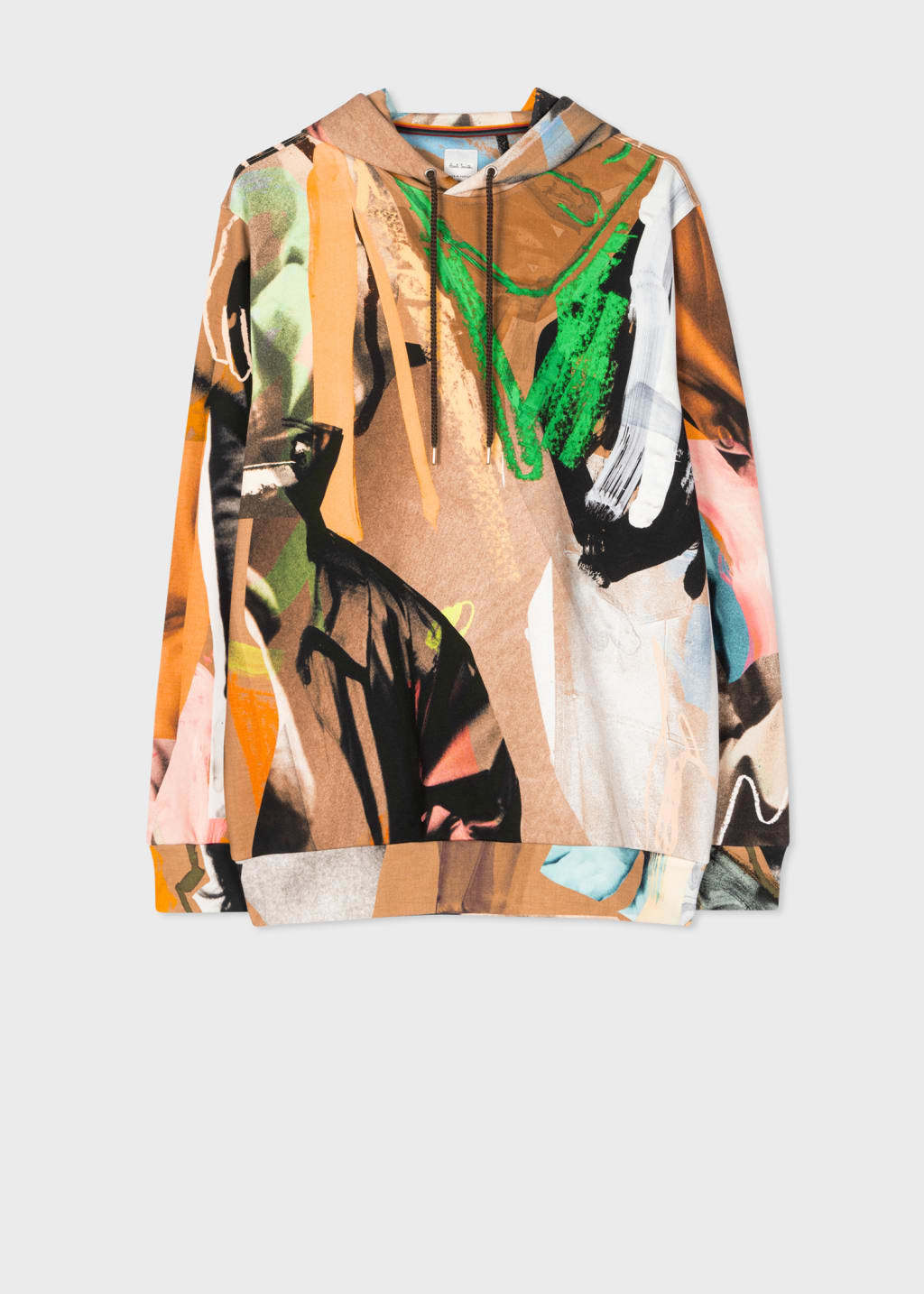 Front View - 'Life Drawing' Print Cotton Hoodie Paul Smith