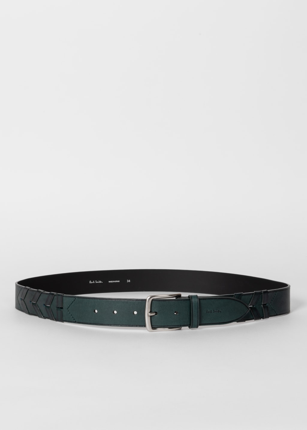 Full Skin Belt in Dark Green Glazed main image 0
