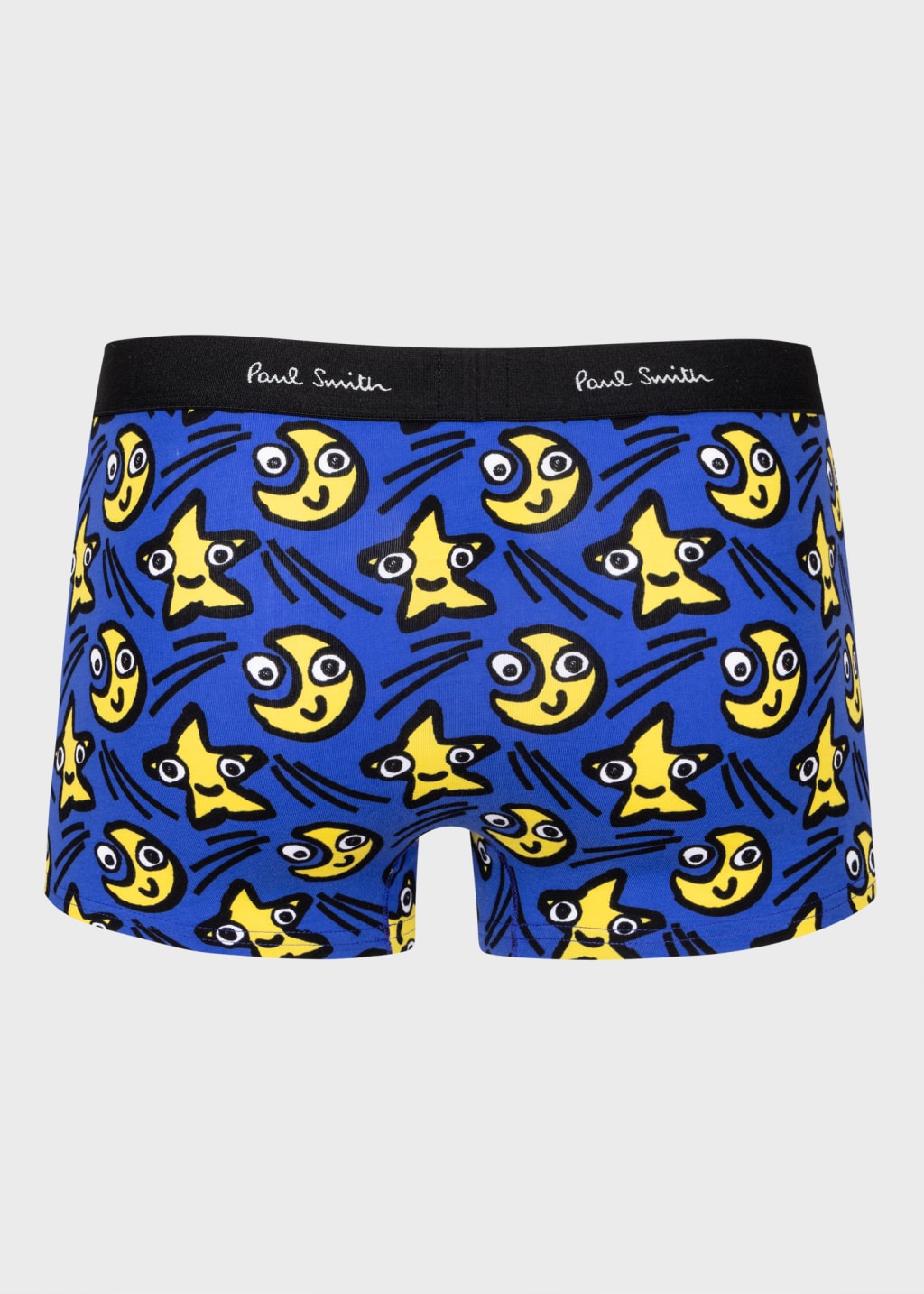 Back View - Blue 'Star And Moon' Print Trunks Paul Smith