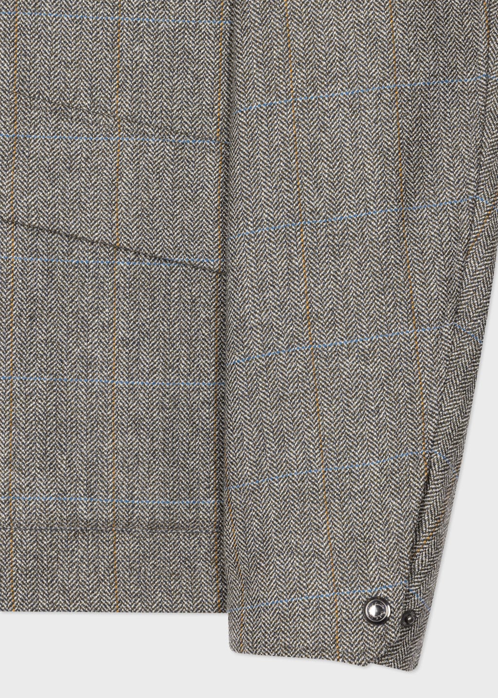 Men's Grey Wool Tweed Bomber Jacket