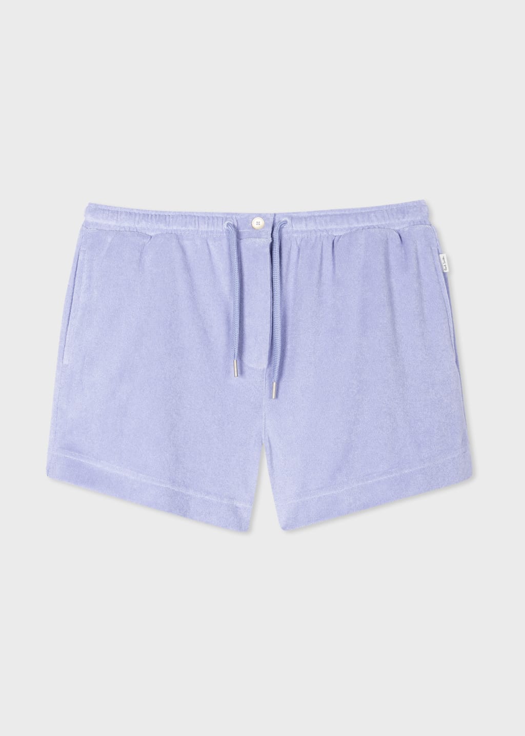 Front View - Women's Cornflower Blue Towelling Shorts Paul Smith