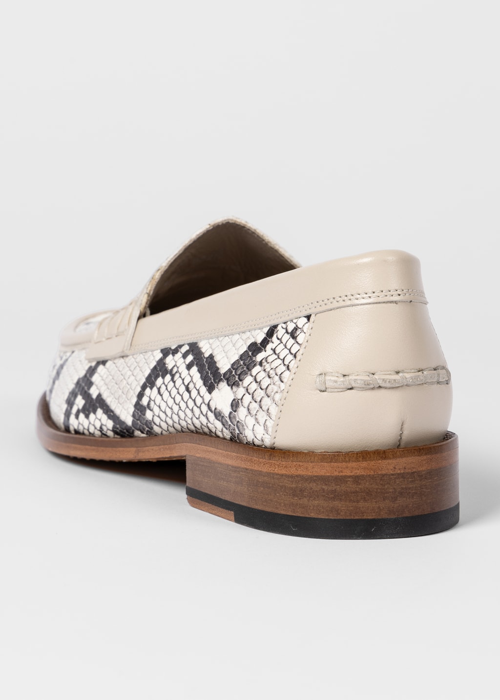 LP SPECIAL DOT SOLE WALK LOAFERS WHITE LAMBSKIN