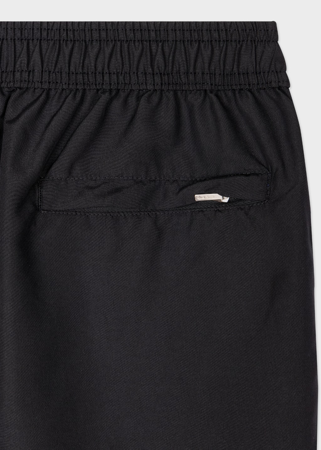 Detail View - Black Recycled-Polyester 'Signature Stripe' Swim Shorts Paul Smith