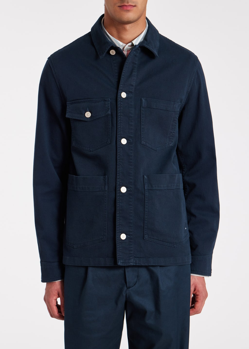 Men's Navy StretchCotton Chore Jacket