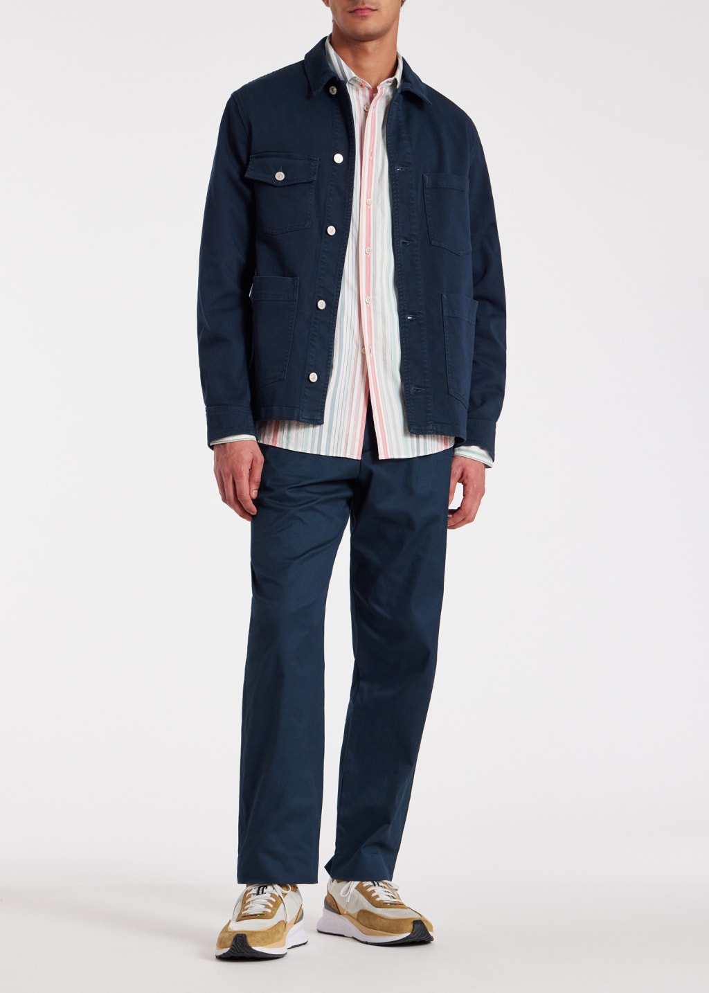 Men's Navy StretchCotton Chore Jacket