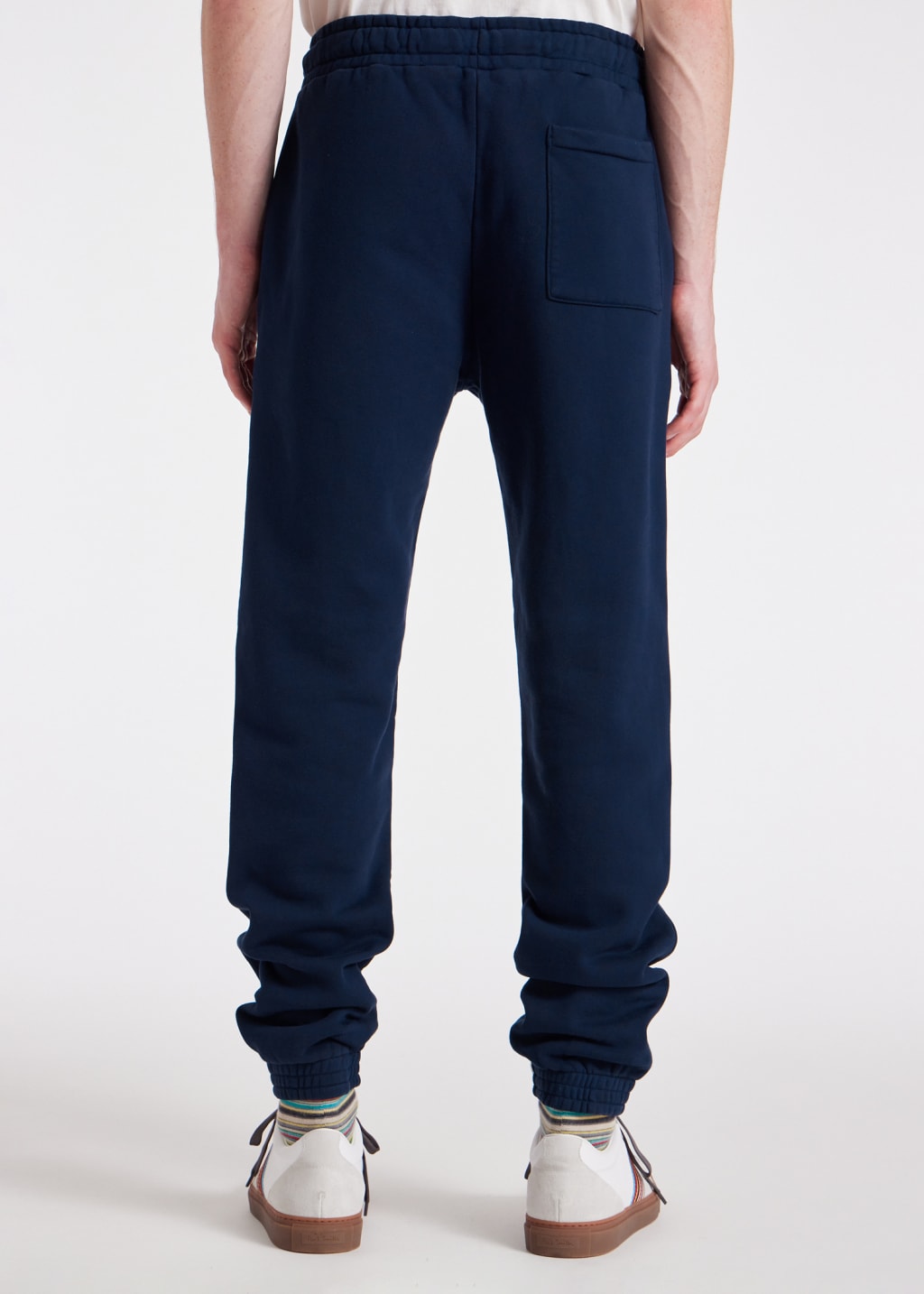 Model View - Navy Cotton 'Happy' Sweatpants Paul Smith 