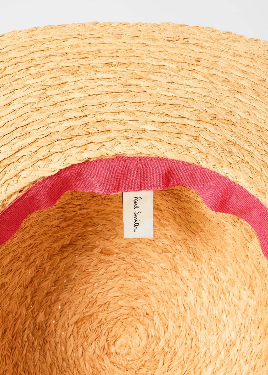 Detail View - Women's Wide Brim Straw Sun Hat Paul Smith