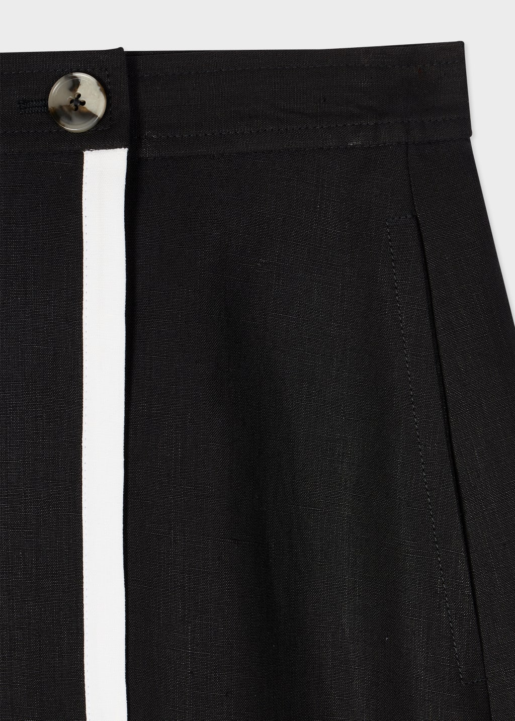 Detail View - Women's Black Line Wrap Skirt Paul Smith