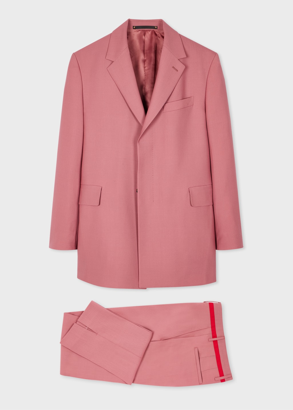 Model View - Pink Fresco Wool Suit by Paul Smith