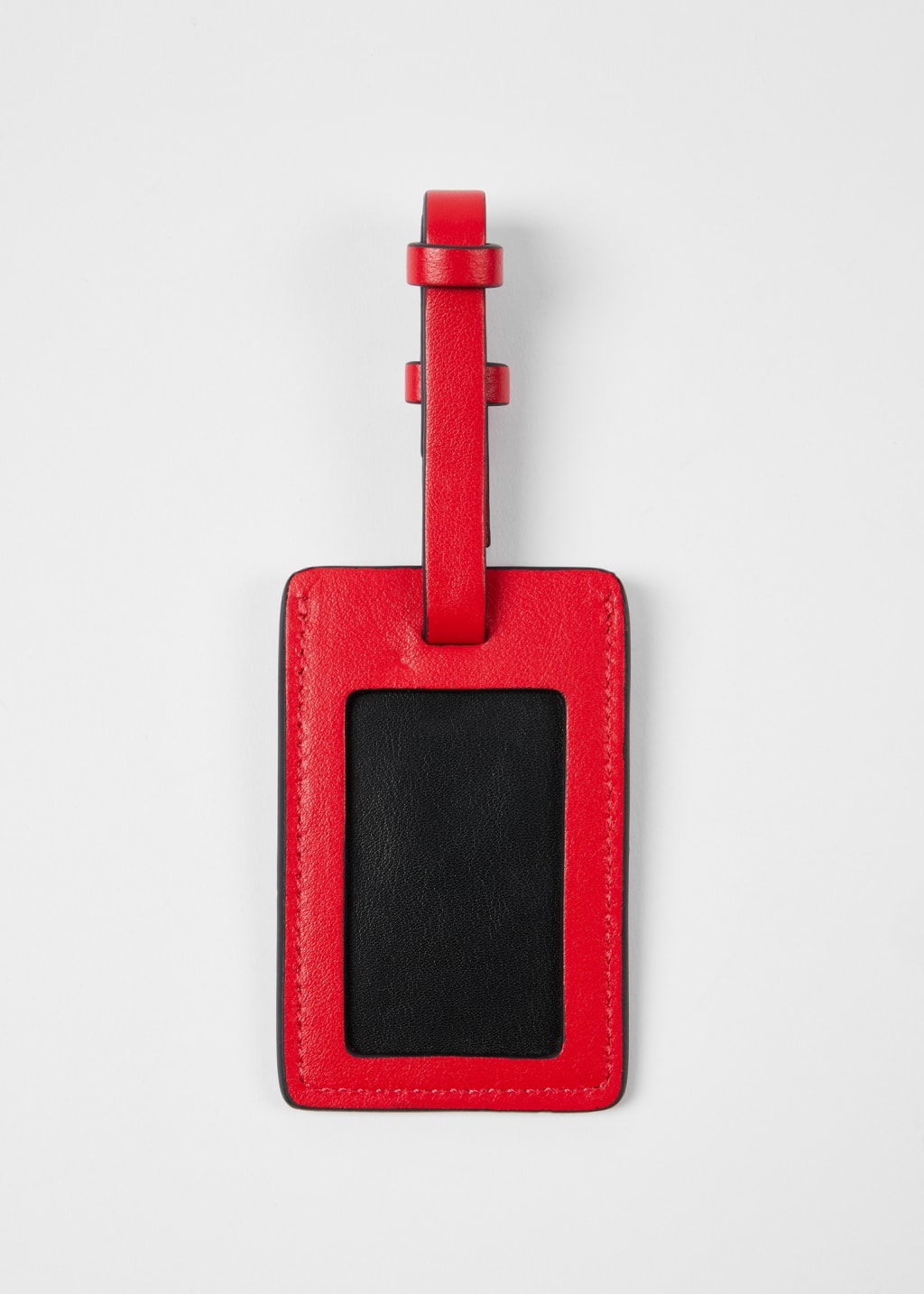 Red Leather Manchester United Luggage Tag
