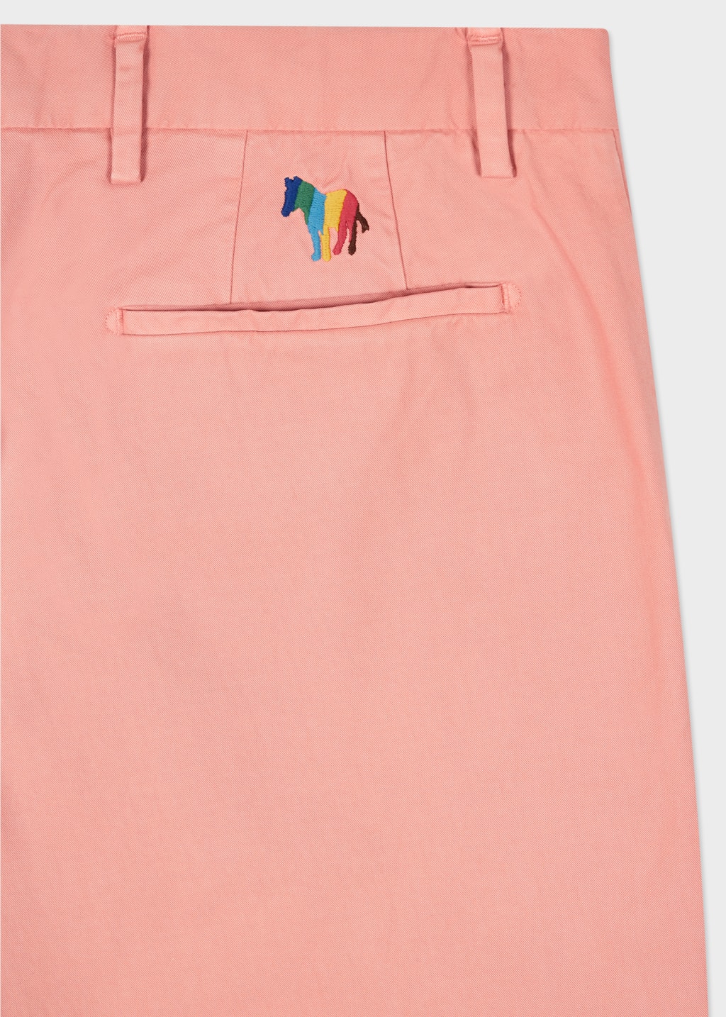 Detail View - Pink Mid-Fit Organic-Cotton Blend Chinos Paul Smith