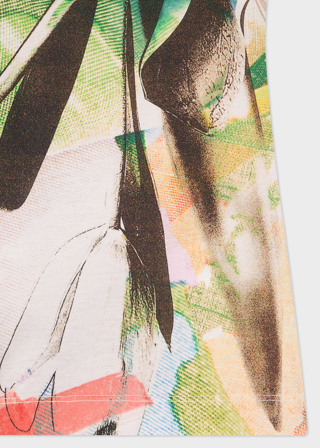 Detail View - Women's 'Floral Collage' Keyhole Back Top Paul Smith