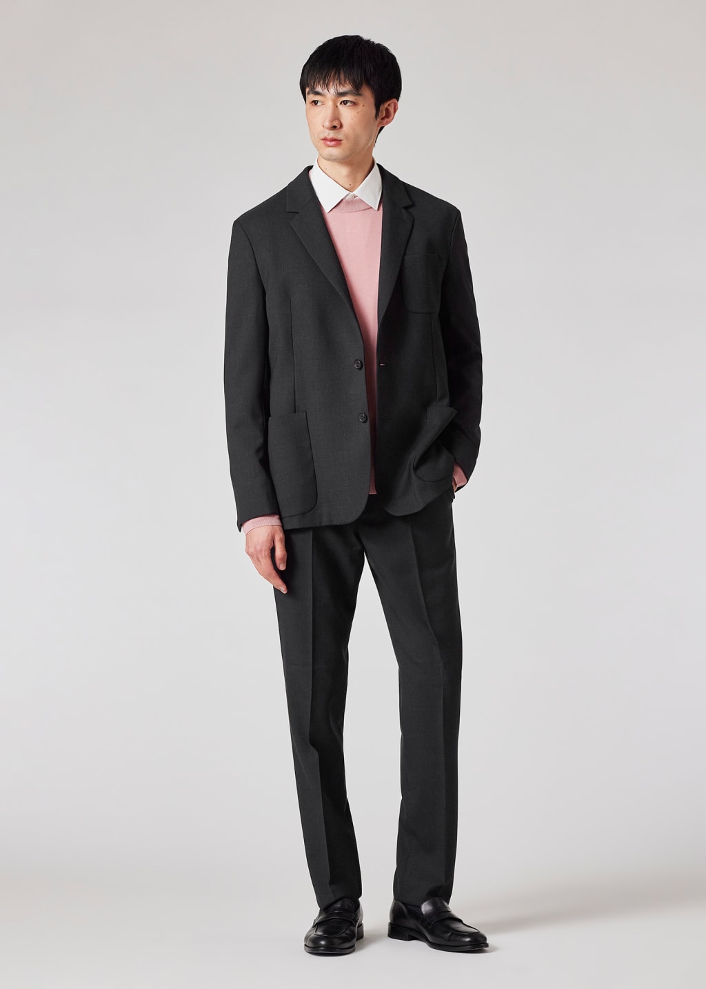 Men's Lightweight Twill Patch Pocket Blazer Natural
