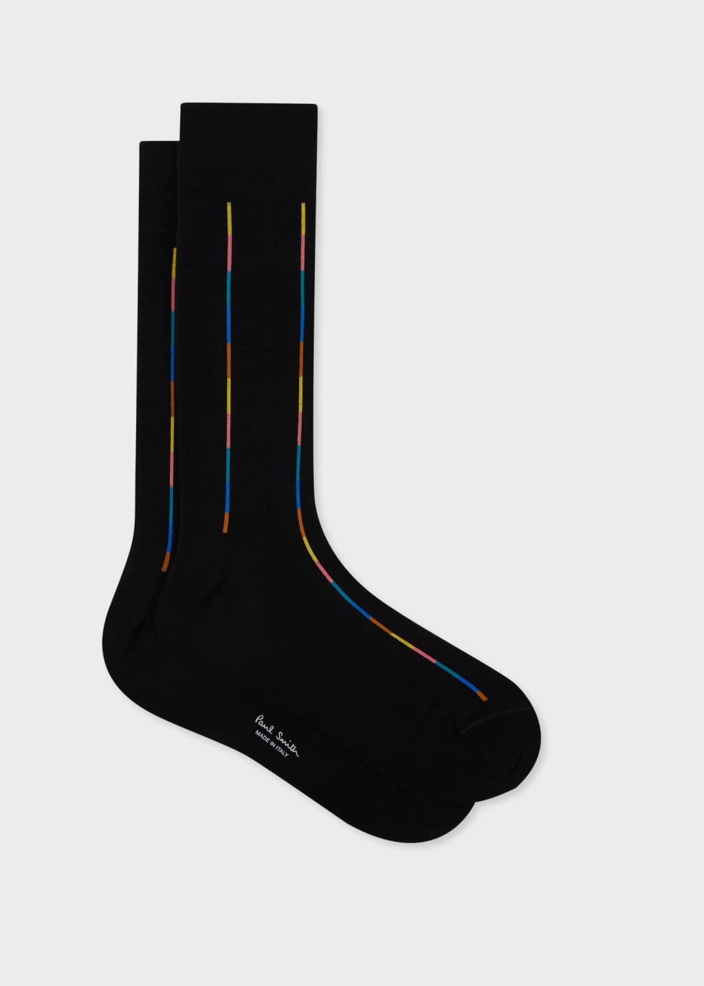 Men's Grey & Black Stripes Socks