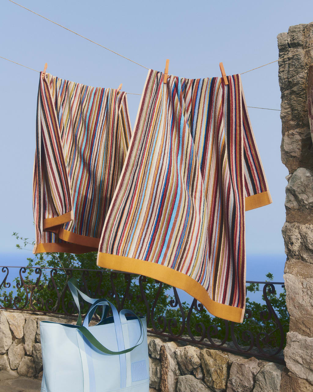 Bishop Beach Towel - Beale Street Blue Stripe